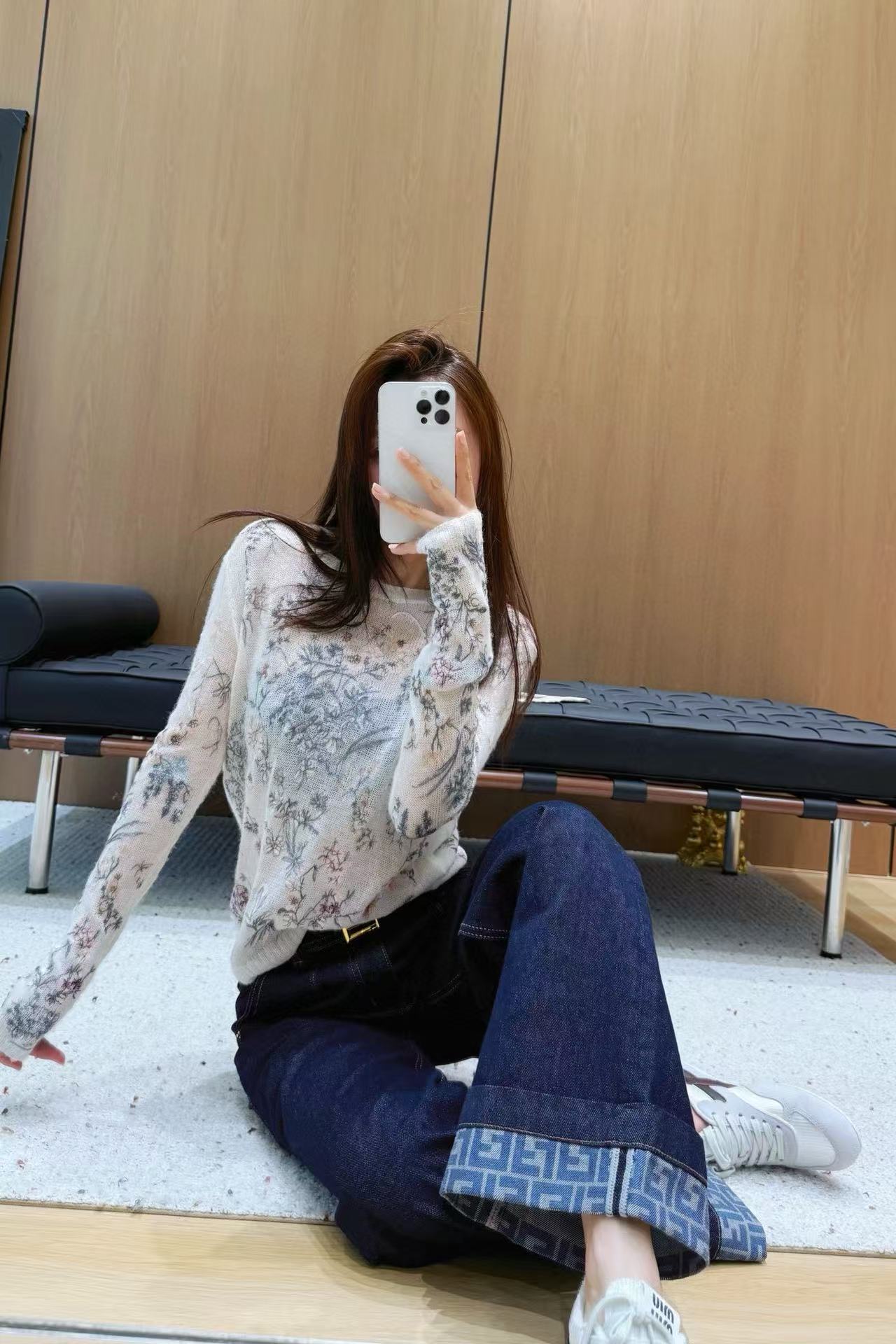 FEND1 シンプルストレートレッグデニムパンツ【50％割引+送料無料】