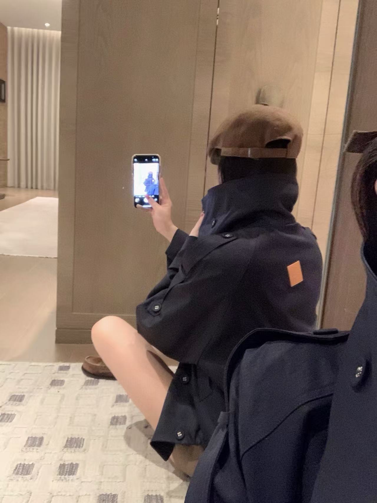 L0WEW ダブルブレストトレンチコート【50％割引+送料無料】