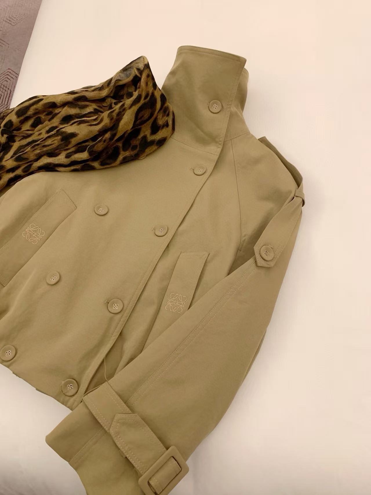 L0WEW ダブルブレストトレンチコート【50％割引+送料無料】