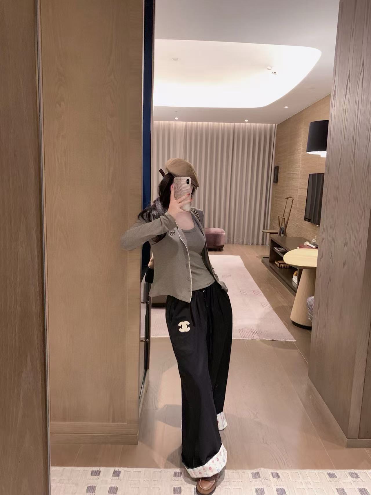 CHANE1 カーディガン+パンツ 3点セット【50％割引+送料無料】