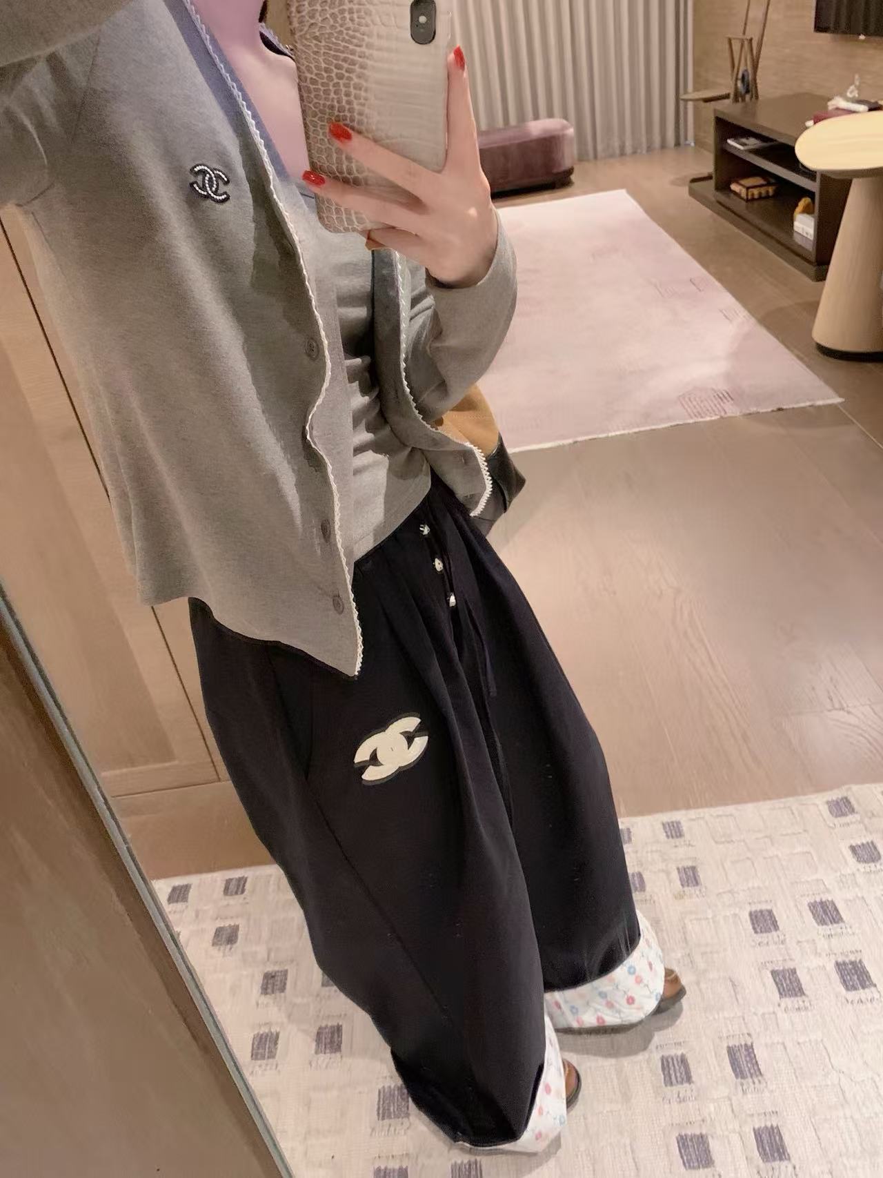 CHANE1 カーディガン+パンツ 3点セット【50％割引+送料無料】