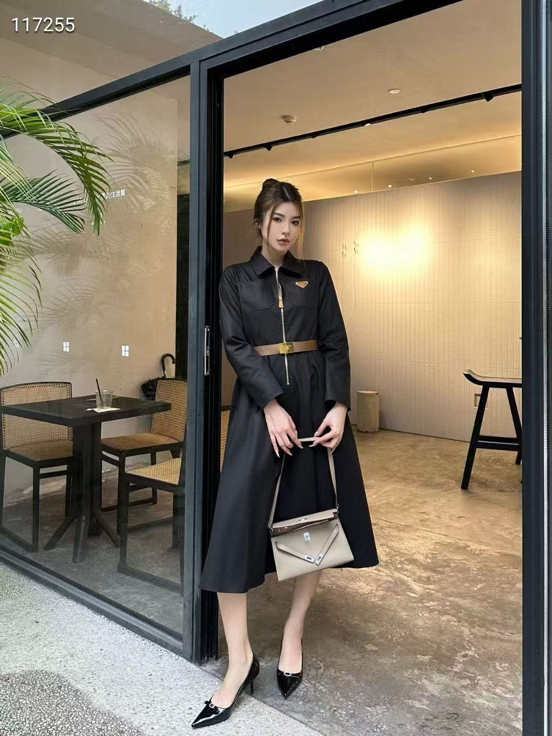 PR4DA 高品質ジッパーロングスリーブドレス【50％割引+送料無料】