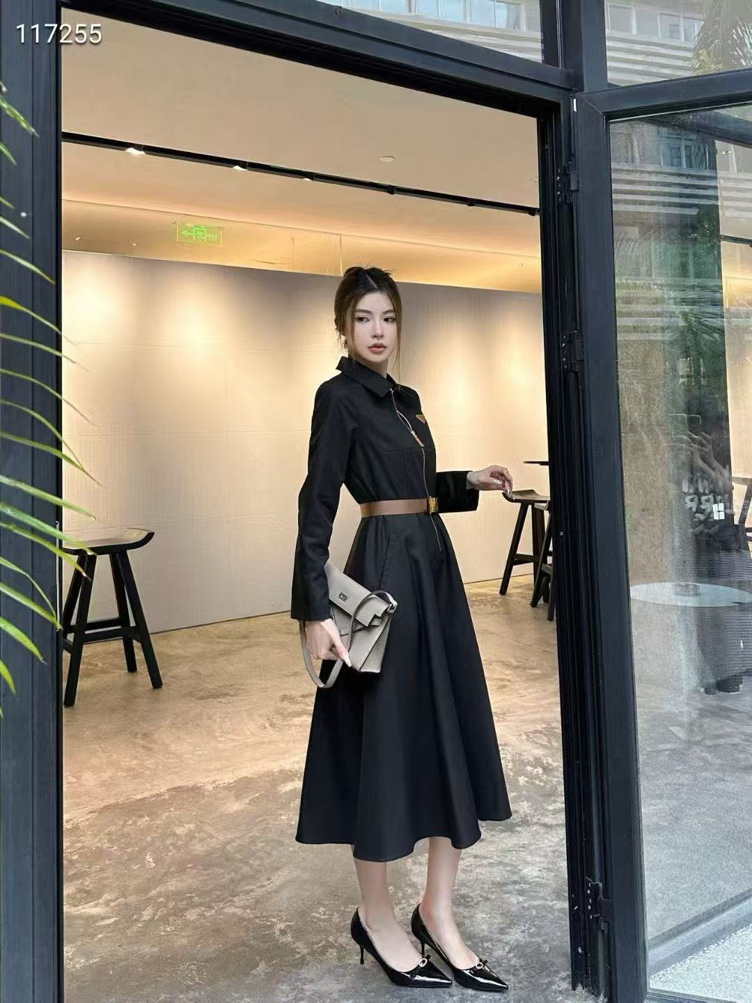 PR4DA 高品質ジッパーロングスリーブドレス【50％割引+送料無料】