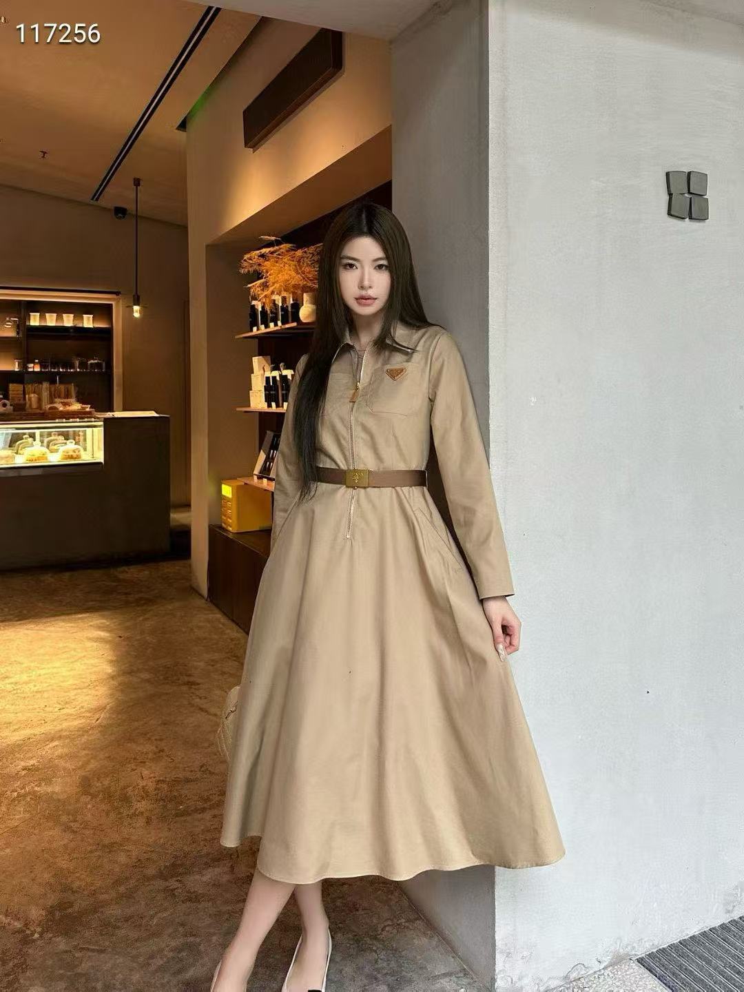 PR4DA 高品質ジッパーロングスリーブドレス【50％割引+送料無料】