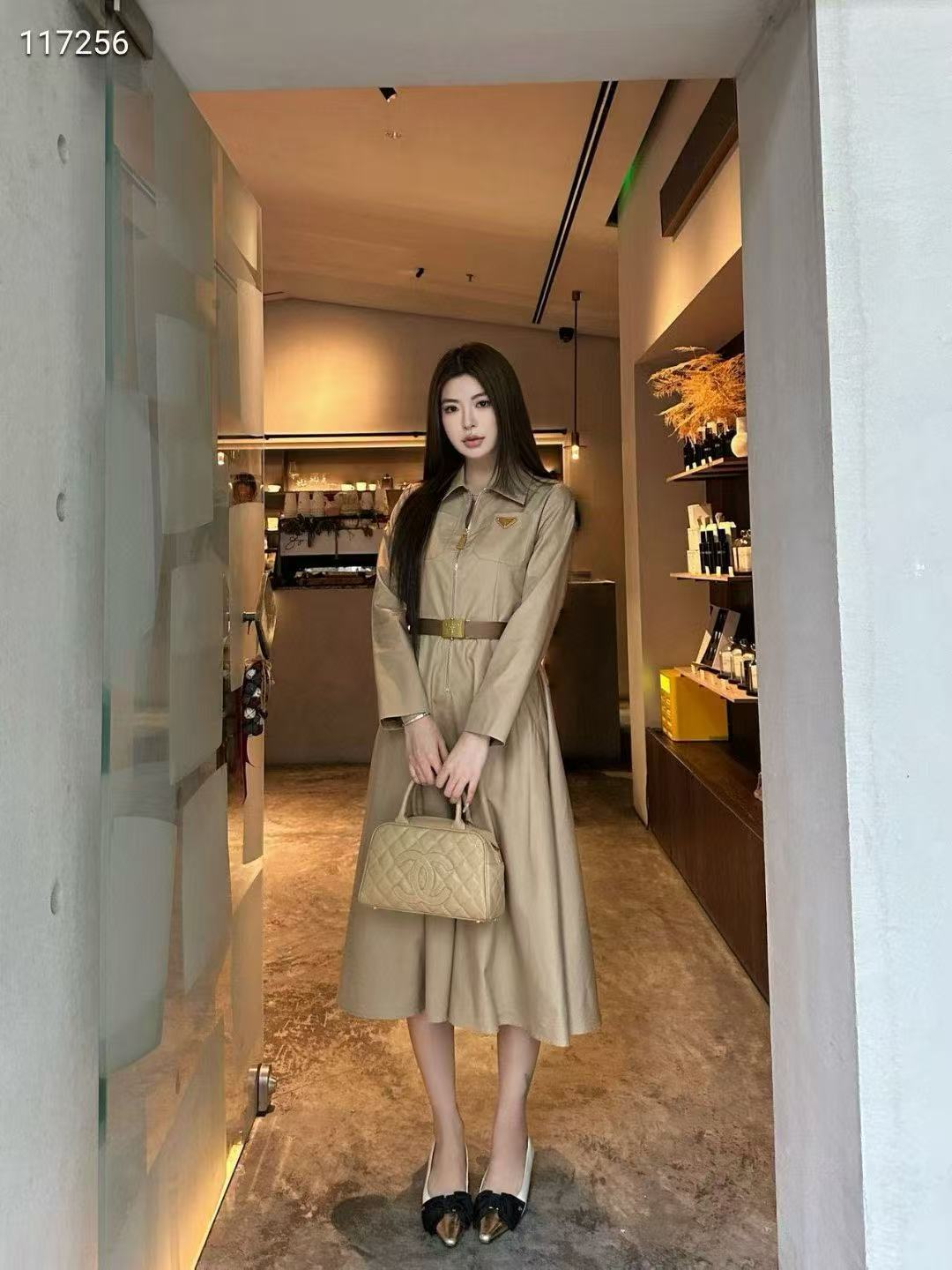 PR4DA 高品質ジッパーロングスリーブドレス【50％割引+送料無料】