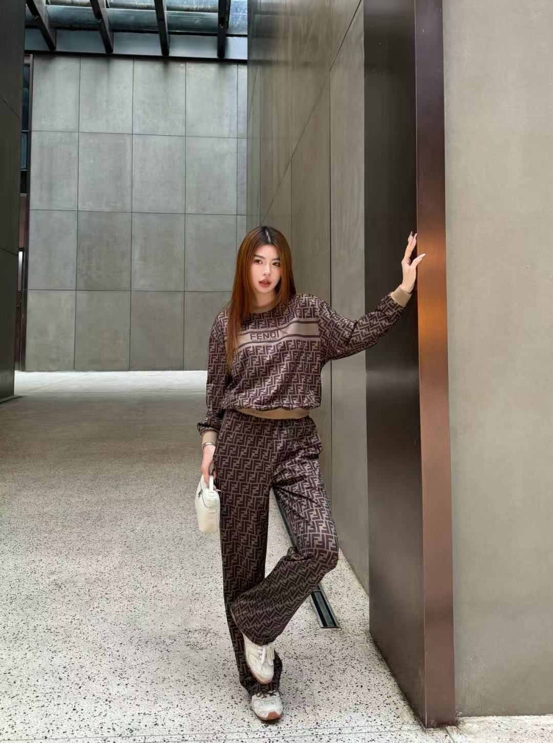 FEND1FF カジュアルトップス + パンツ ツーピースセット【50％割引+送料無料】