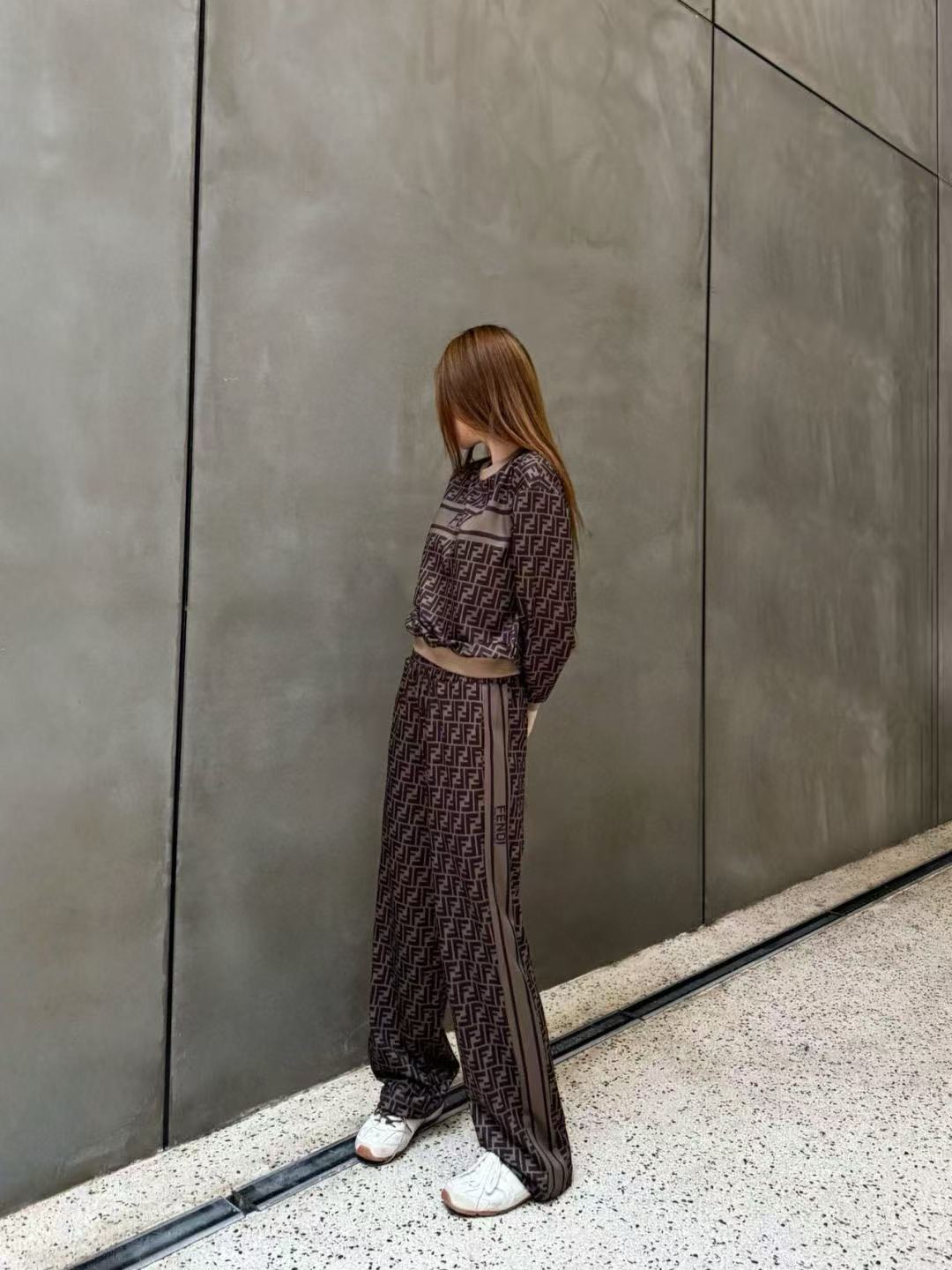 FEND1FF カジュアルトップス + パンツ ツーピースセット【50％割引+送料無料】