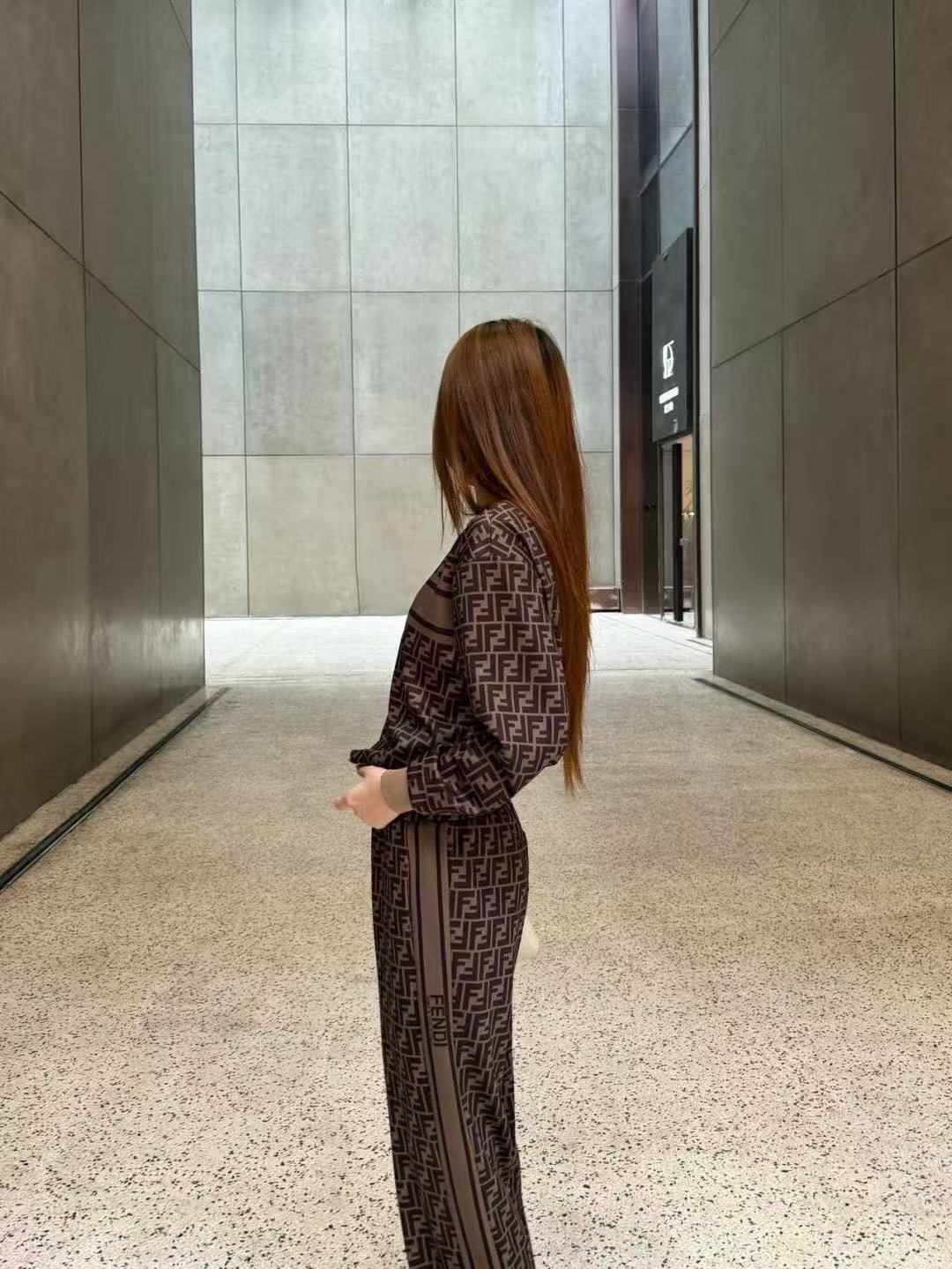 FEND1FF カジュアルトップス + パンツ ツーピースセット【50％割引+送料無料】