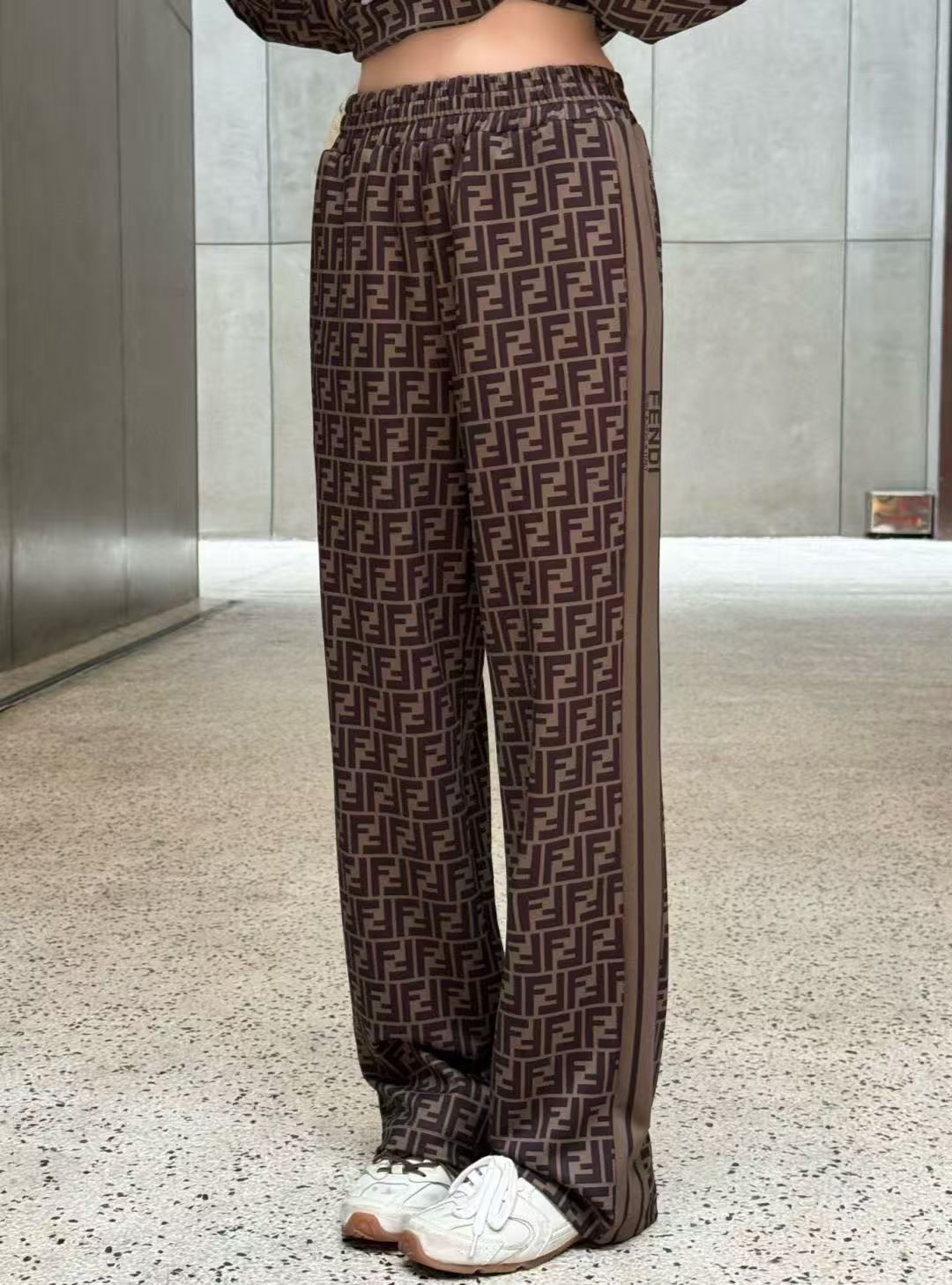 FEND1FF カジュアルトップス + パンツ ツーピースセット【50％割引+送料無料】