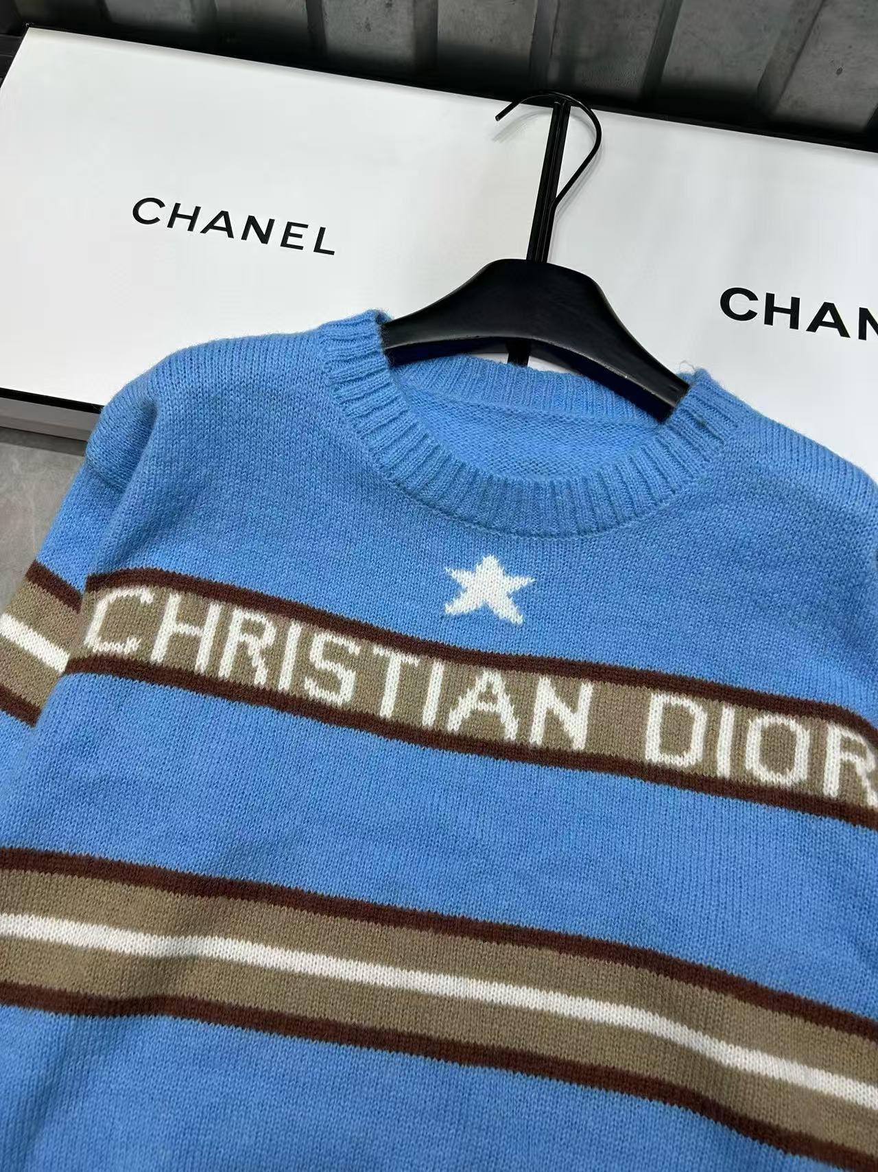 DI0R 五芒星カラーブロックセーター【50％割引+送料無料】