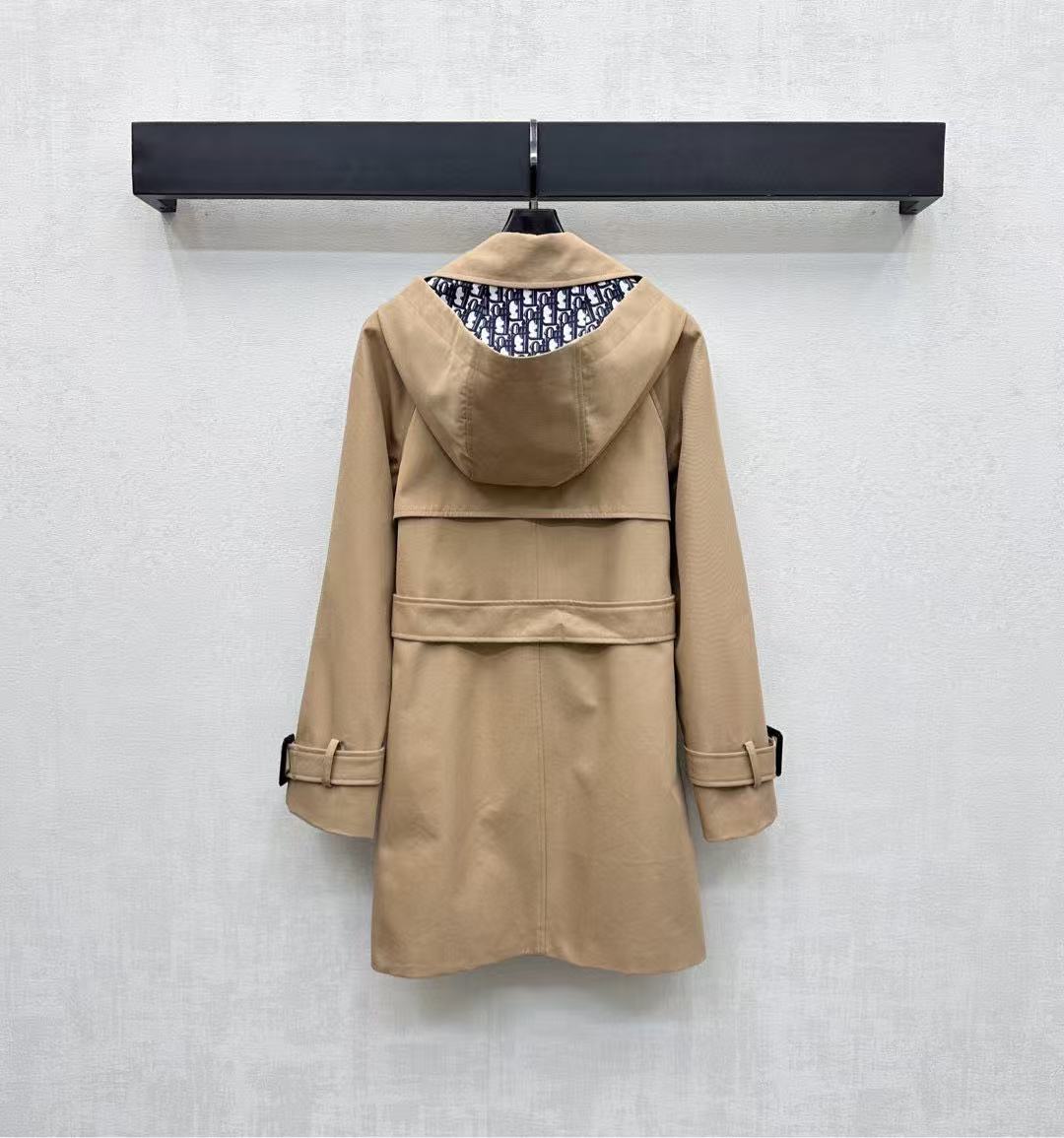DI0R ラペルベルト トレンチコート【50％割引+送料無料】