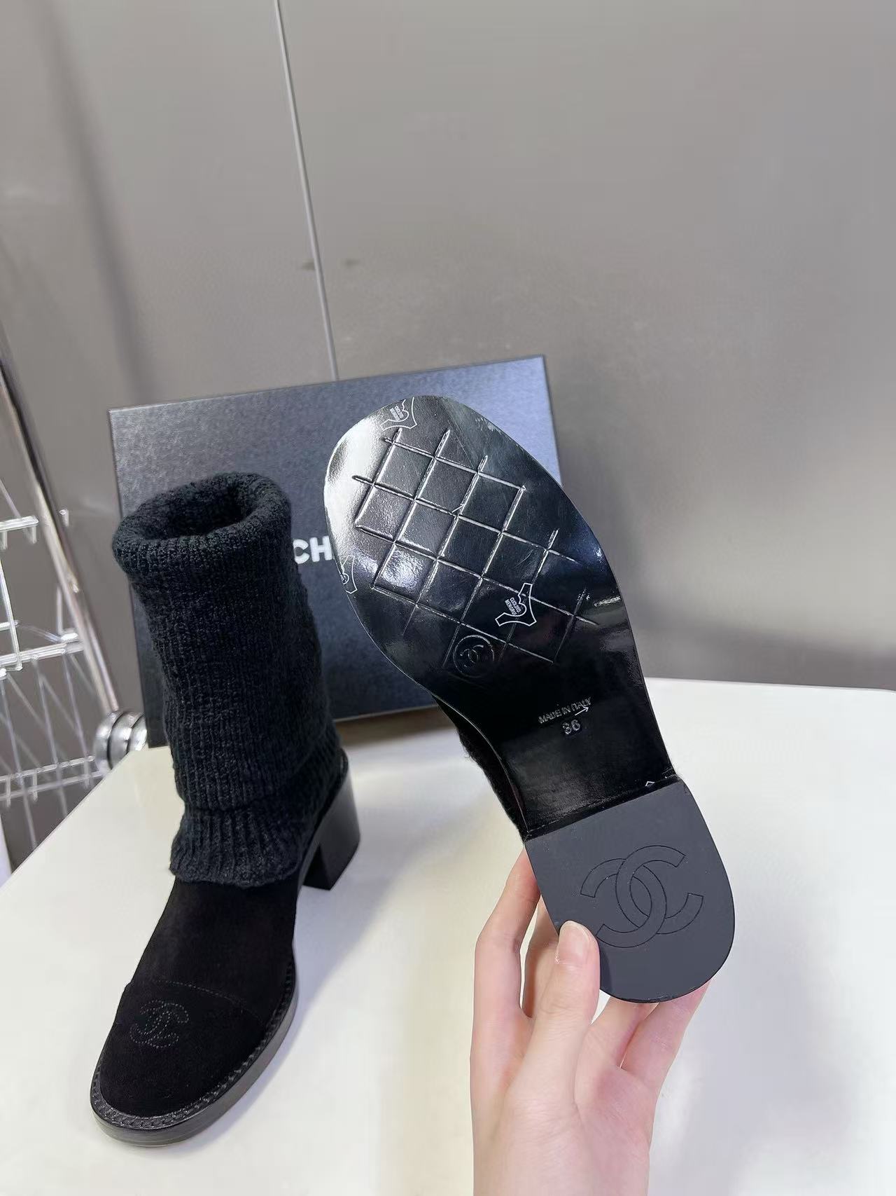 CHANE1 高品質ソックスブーツ【50％割引+送料無料】