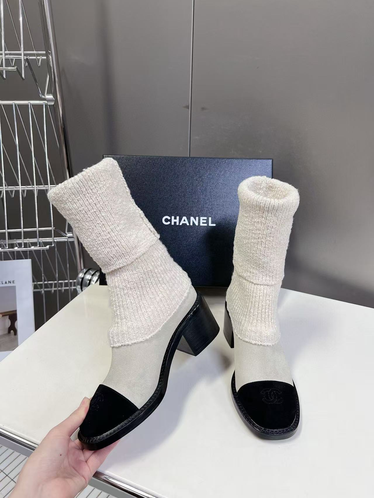 CHANE1 高品質ソックスブーツ【50％割引+送料無料】