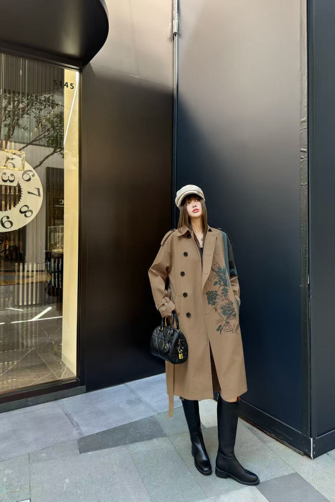 DI0Rプリントトレンチコート【50％割引+送料無料】