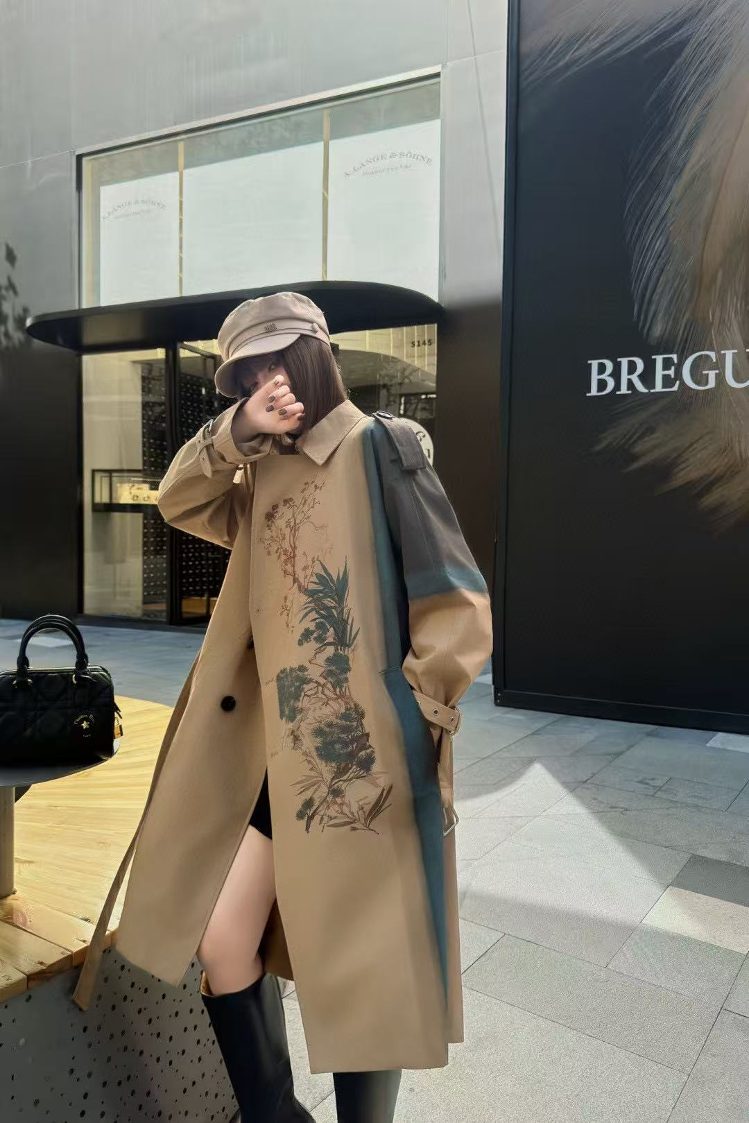 DI0Rプリントトレンチコート【50％割引+送料無料】