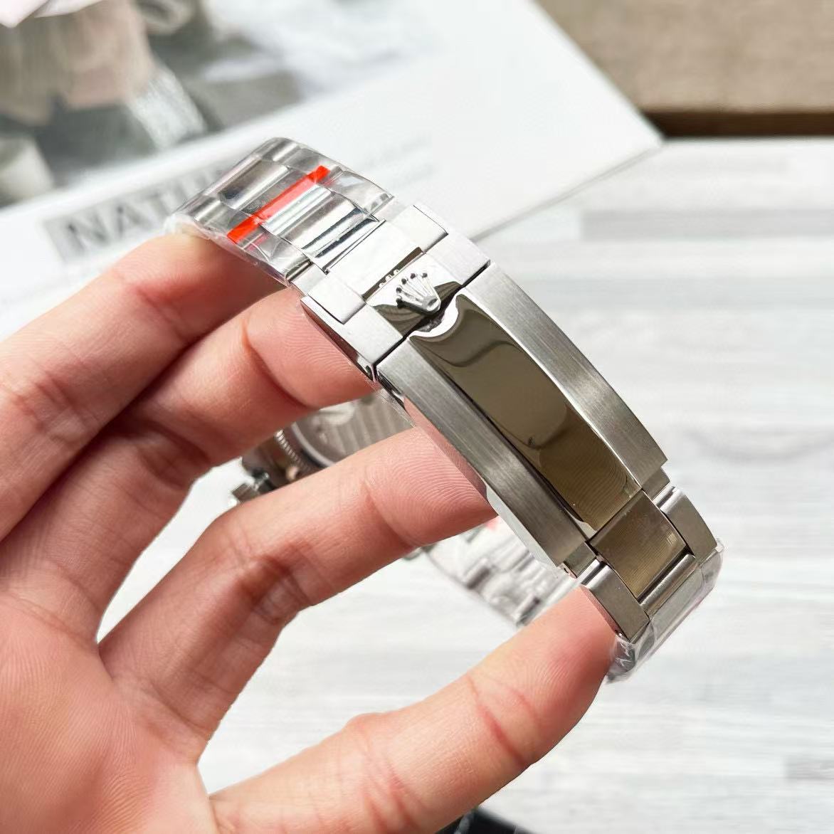 R0LEX スチールストラップ クロノグラフウォッチ【50％割引+送料無料】