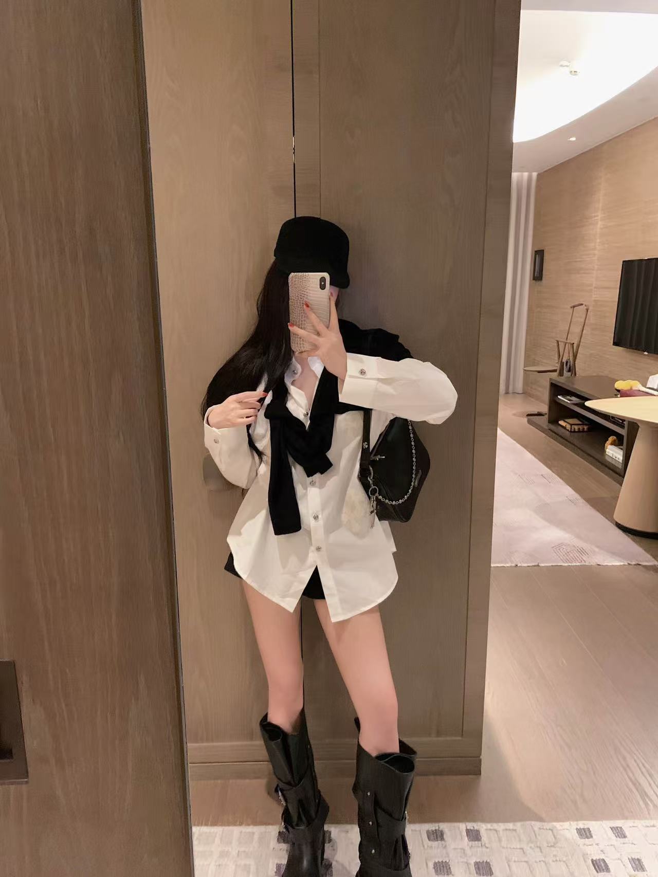 Chr0me Heartsショールシャツ【50％割引+送料無料】