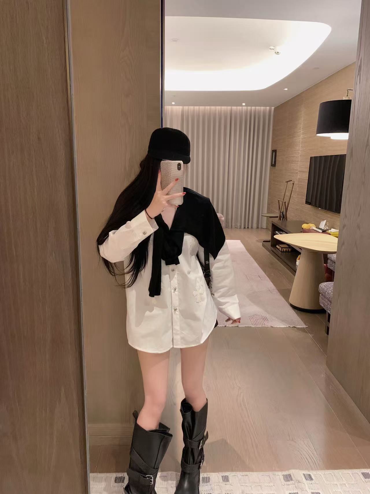 Chr0me Heartsショールシャツ【50％割引+送料無料】