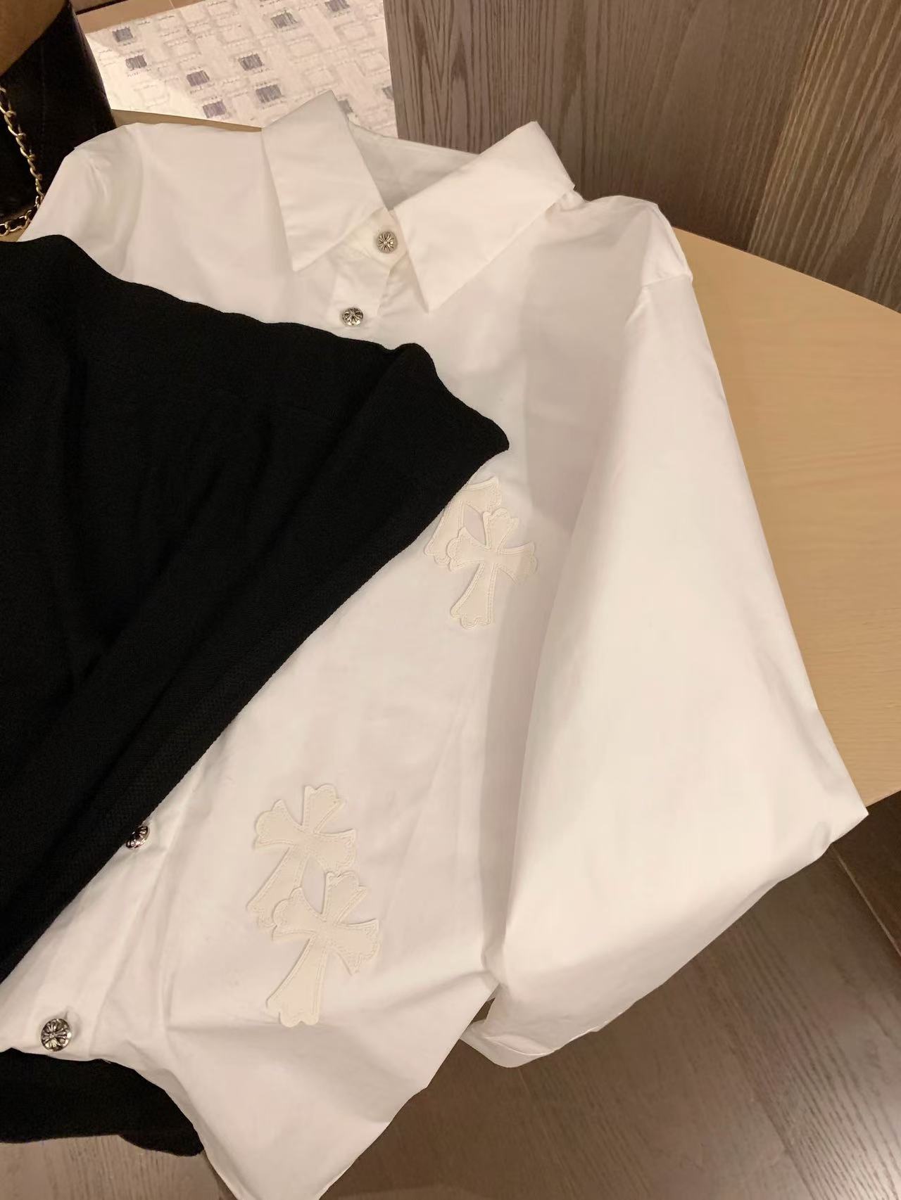 Chr0me Heartsショールシャツ【50％割引+送料無料】