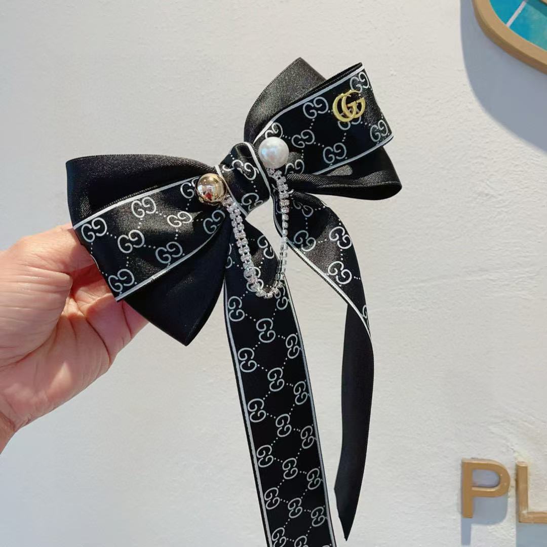 GUCC1 ダブルG ラージボウ ヘアピン【50％割引+送料無料】