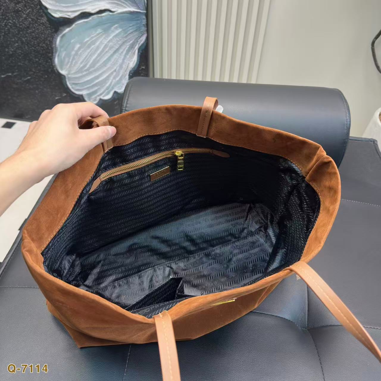 PR4DA 鹿革ショッピングバッグ【50％割引+送料無料】