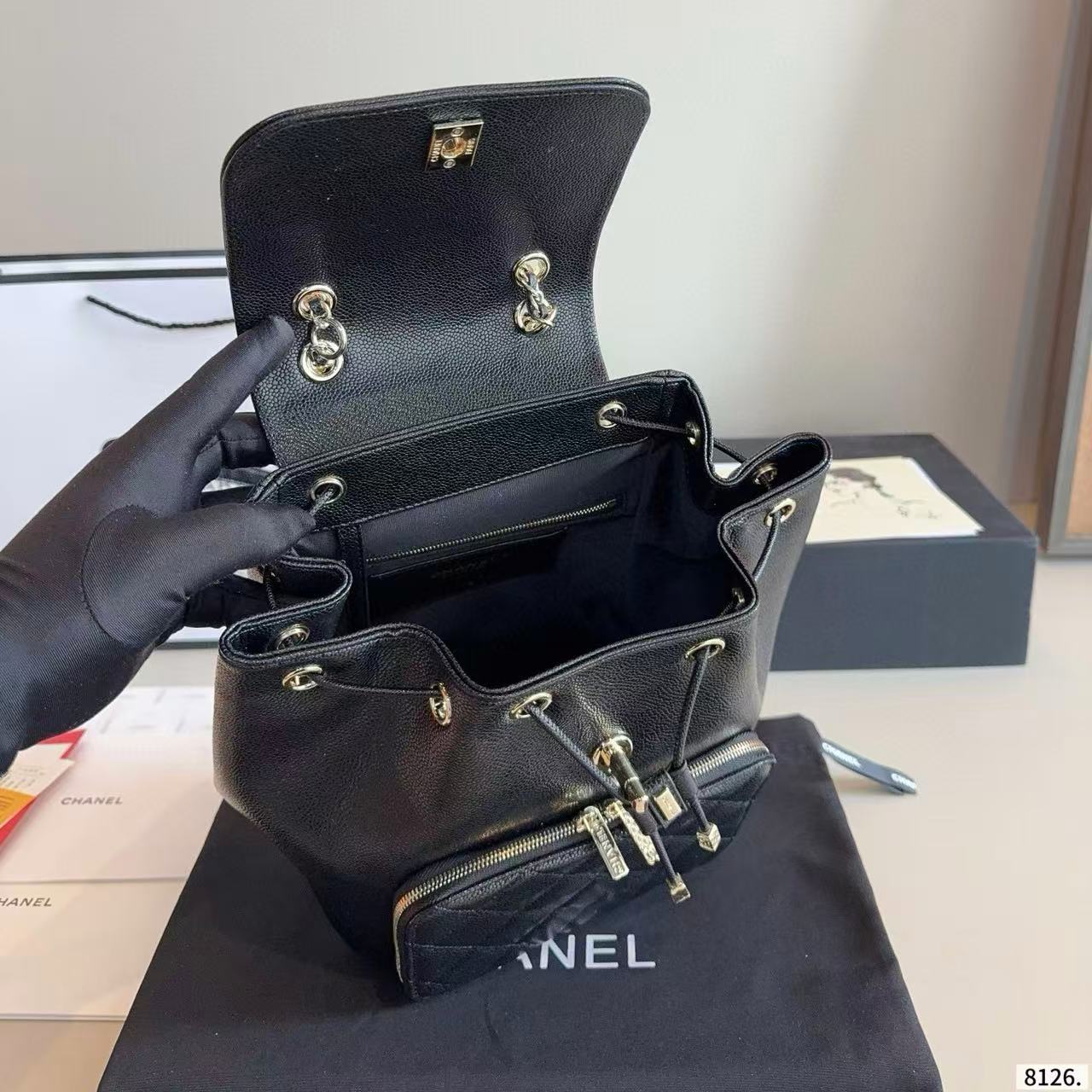 CHANE1 チェーンバックパック【50％割引+送料無料】