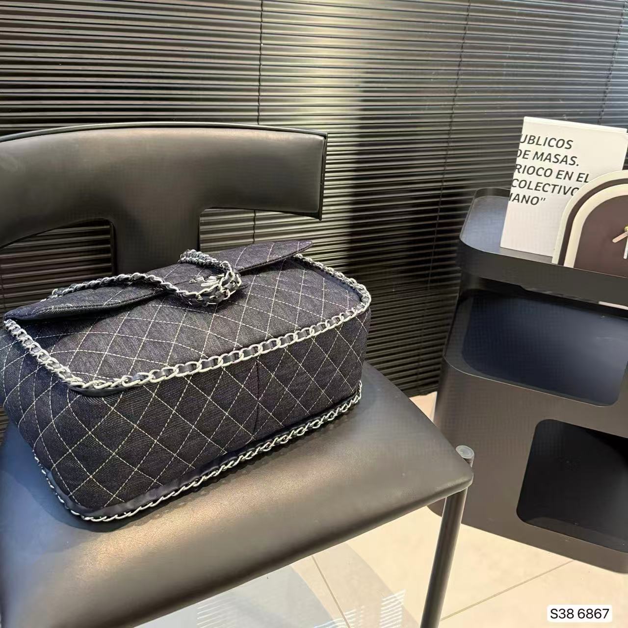 CHANE1 デニムチェーンバッグ【50％割引+送料無料】