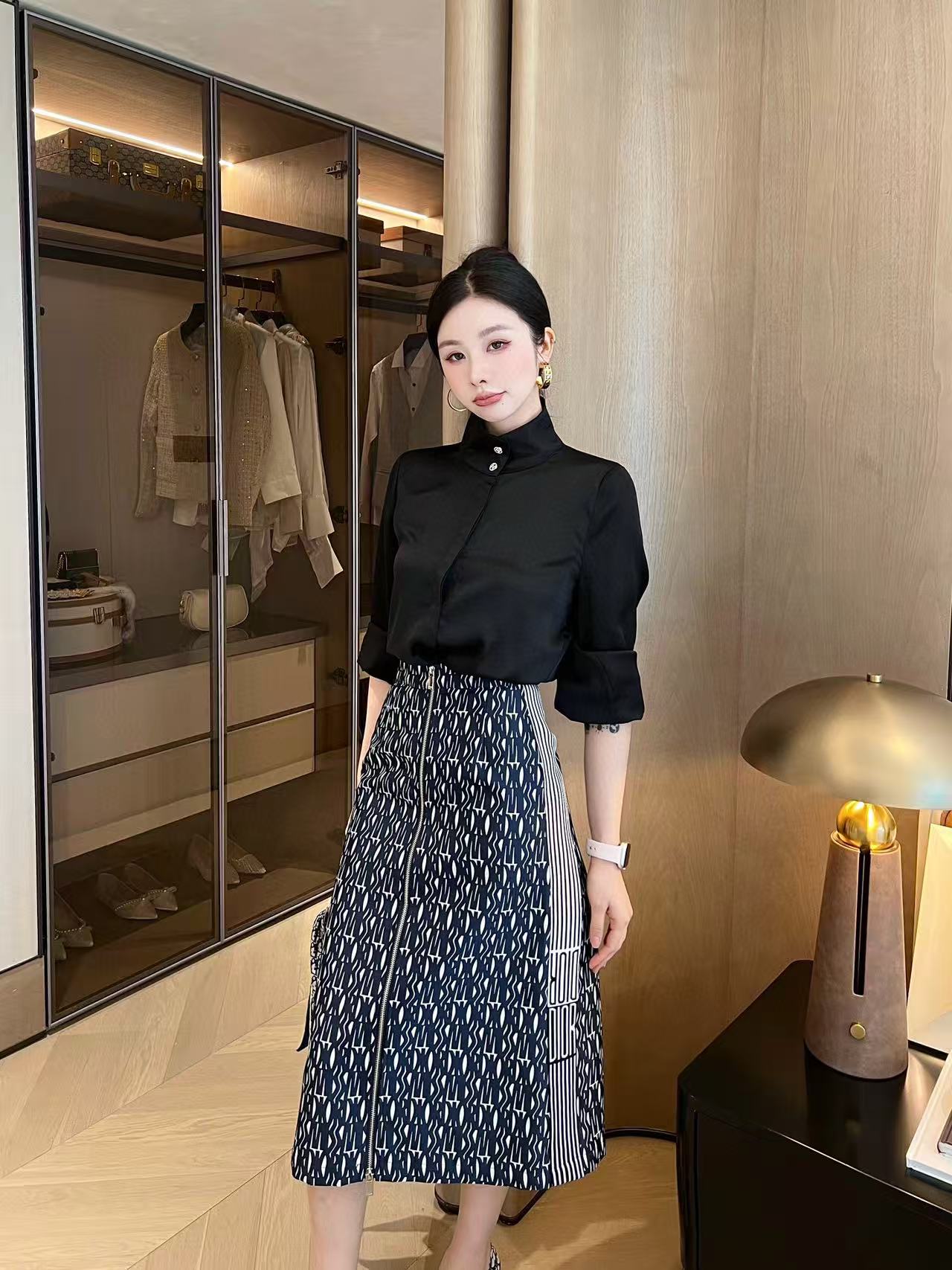 DI0Rの高品質ジャカードジッパースカート【50％割引+送料無料】