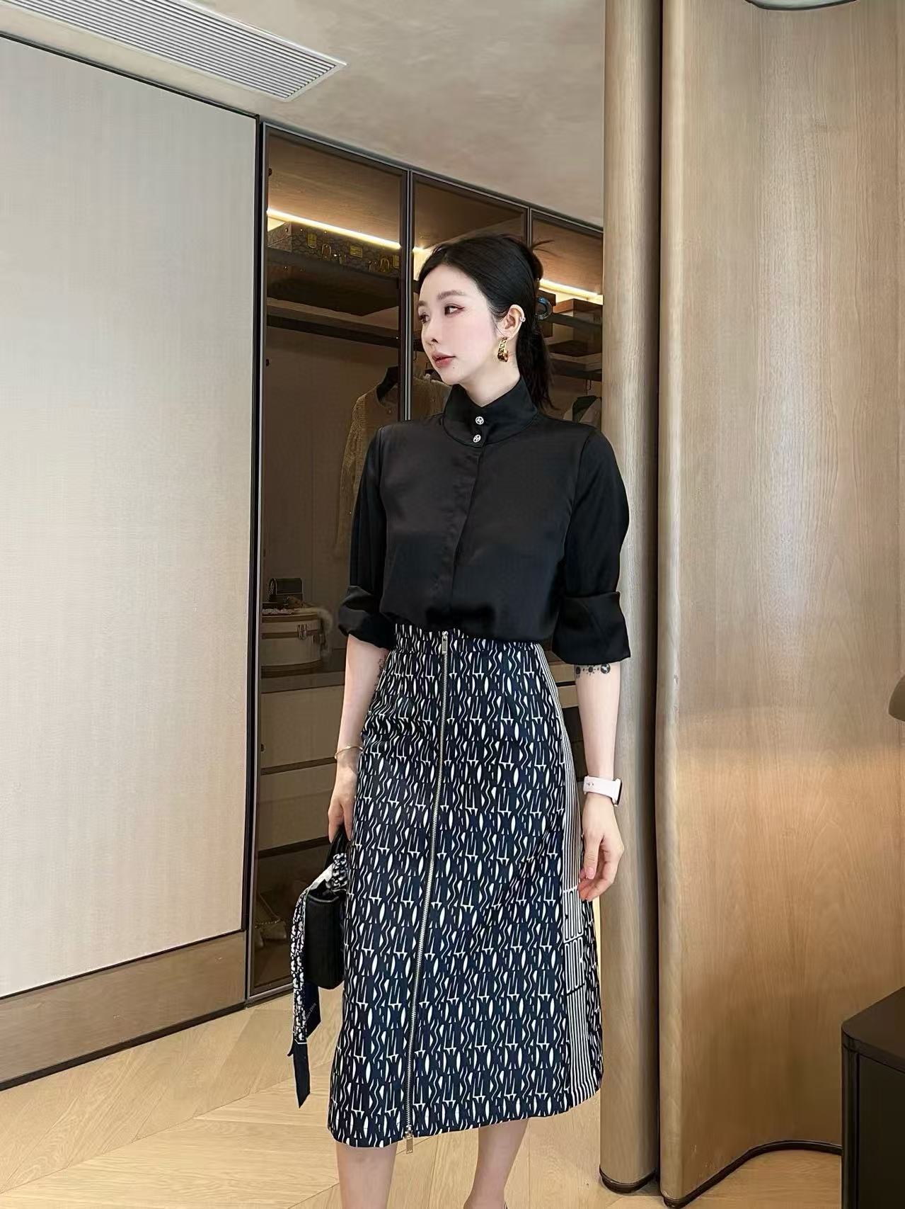 DI0Rの高品質ジャカードジッパースカート【50％割引+送料無料】