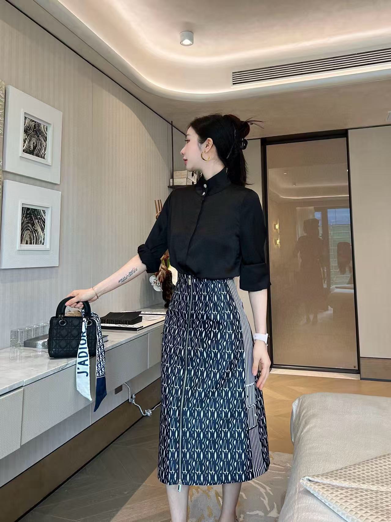 DI0Rの高品質ジャカードジッパースカート【50％割引+送料無料】