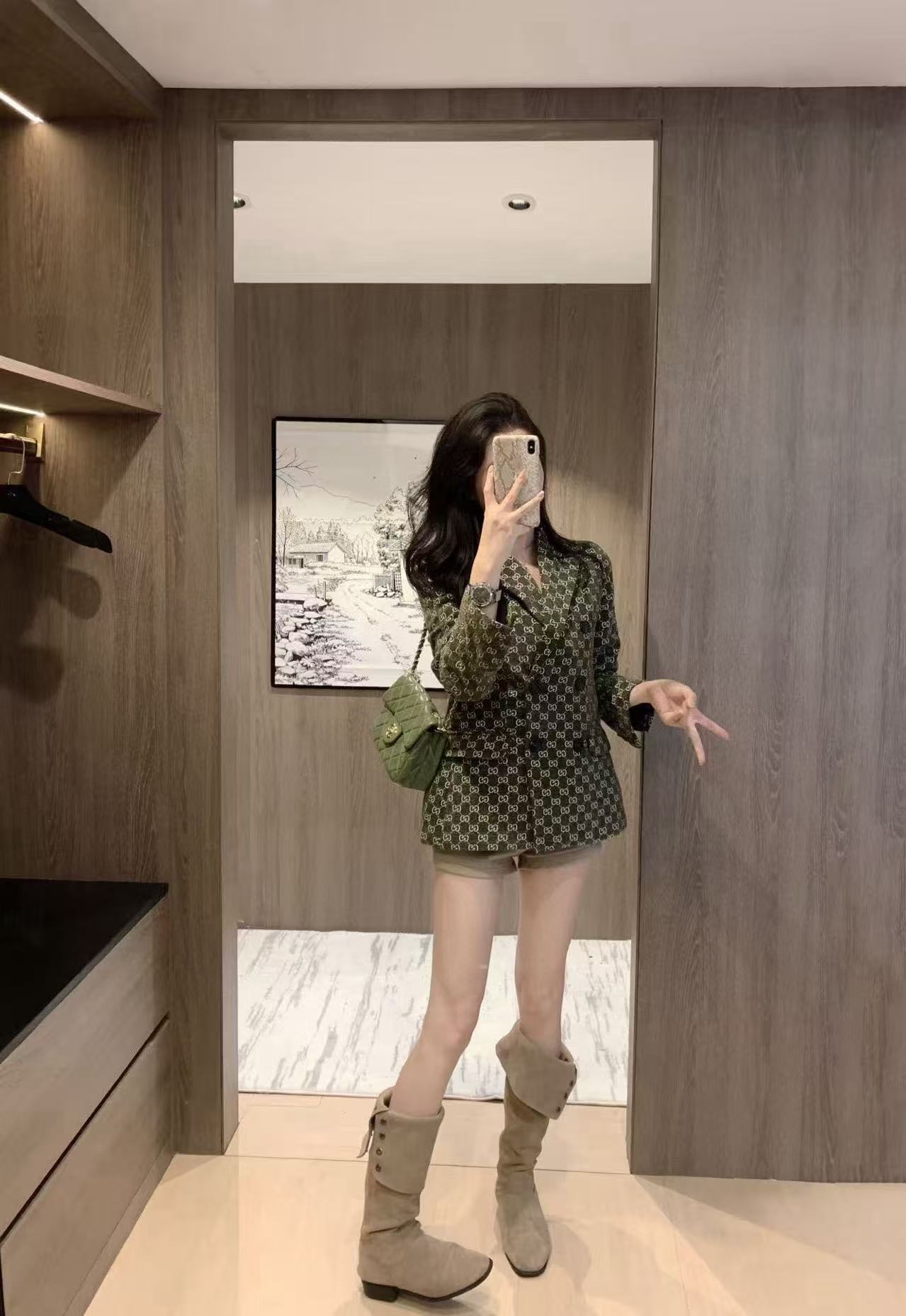 GUCC1 ジャカード スーツジャケット【50％割引+送料無料】