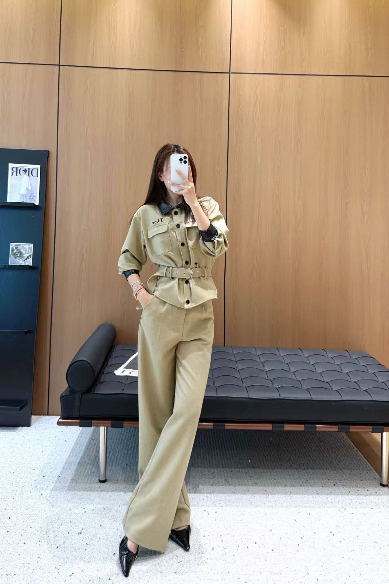 DI0R シャツ + パンツ ツーピースセット【50％割引+送料無料】