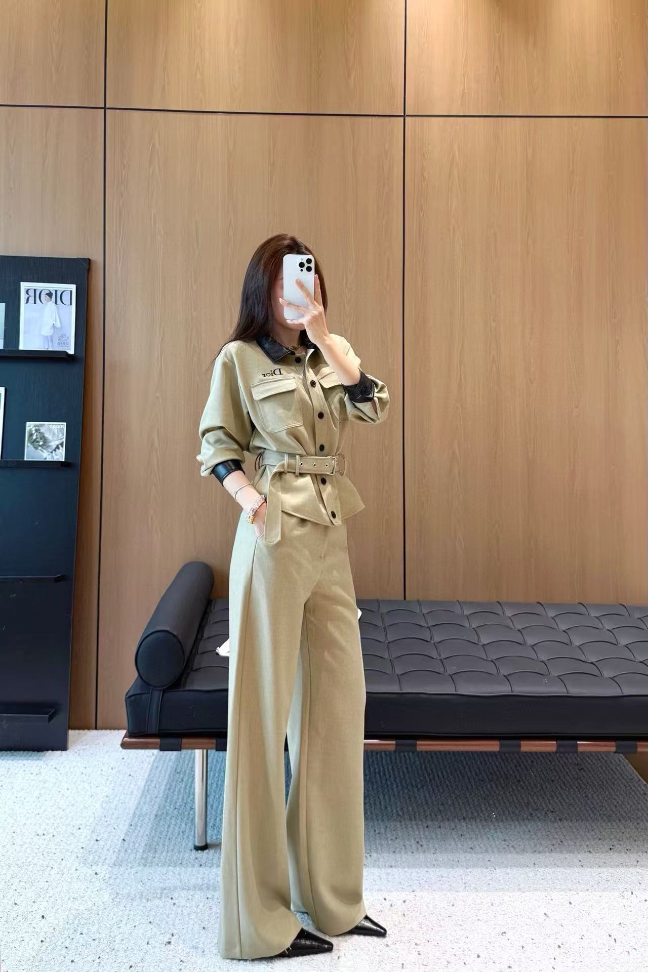 DI0R シャツ + パンツ ツーピースセット【50％割引+送料無料】