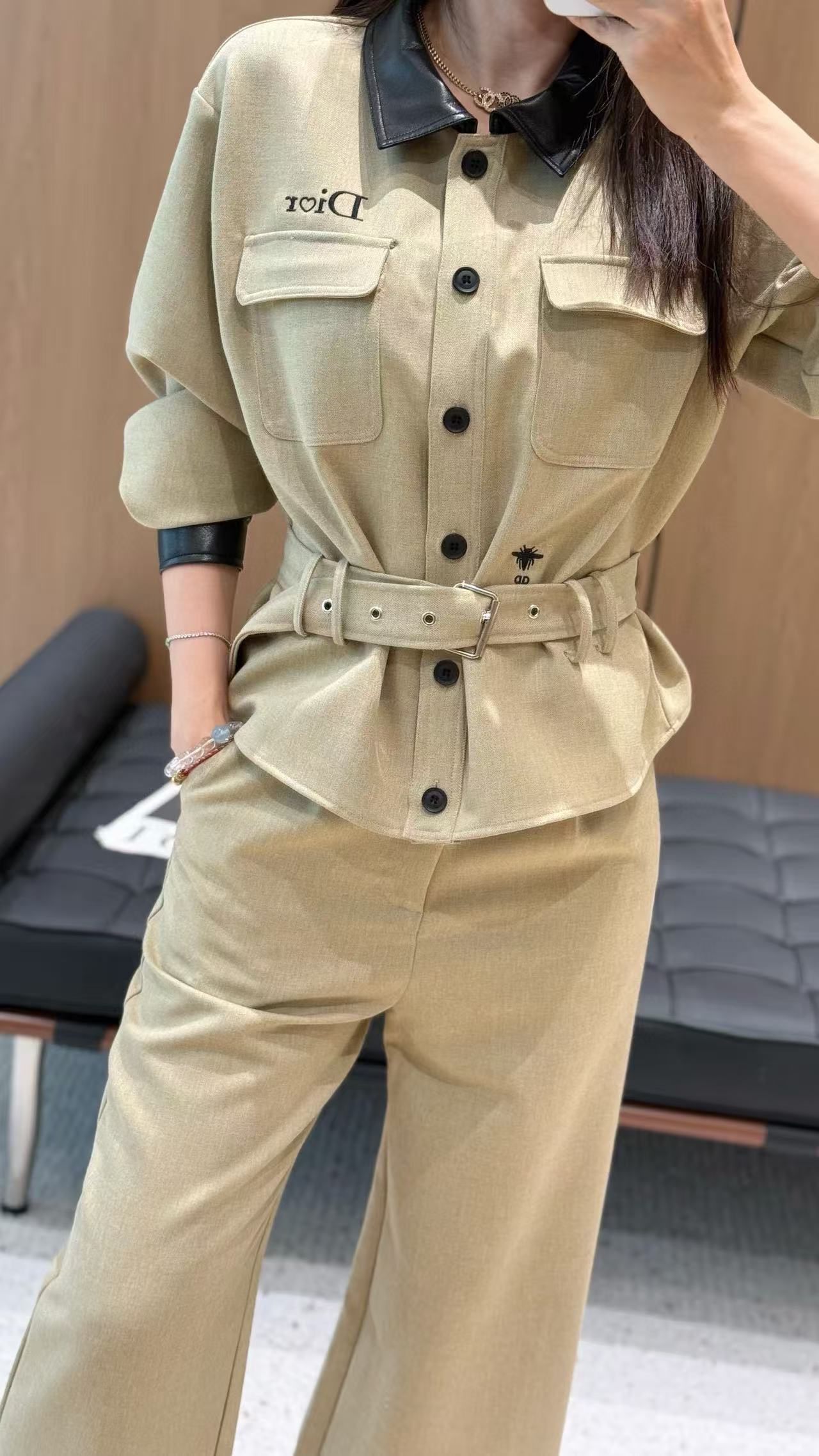 DI0R シャツ + パンツ ツーピースセット【50％割引+送料無料】