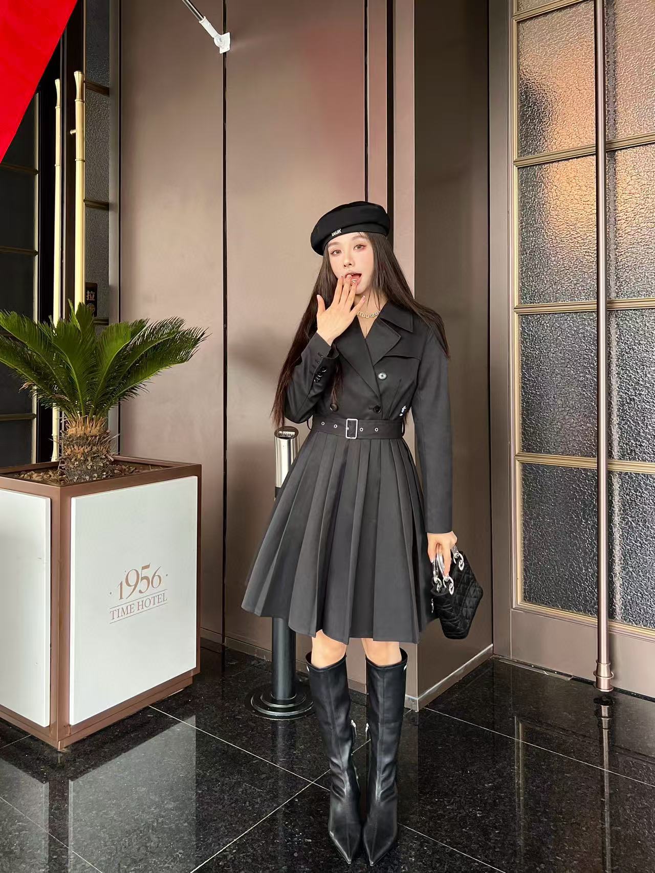 DI0Rの高品質秋冬プリーツドレス【50％割引+送料無料】