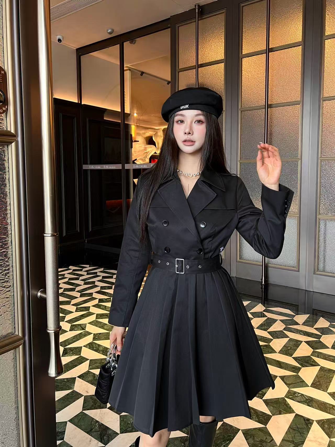 DI0Rの高品質秋冬プリーツドレス【50％割引+送料無料】