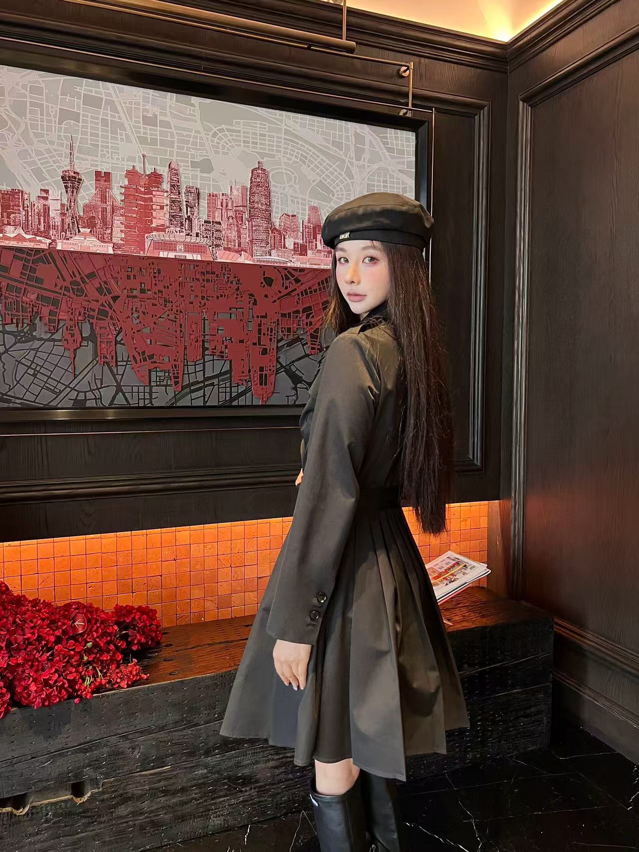 DI0Rの高品質秋冬プリーツドレス【50％割引+送料無料】