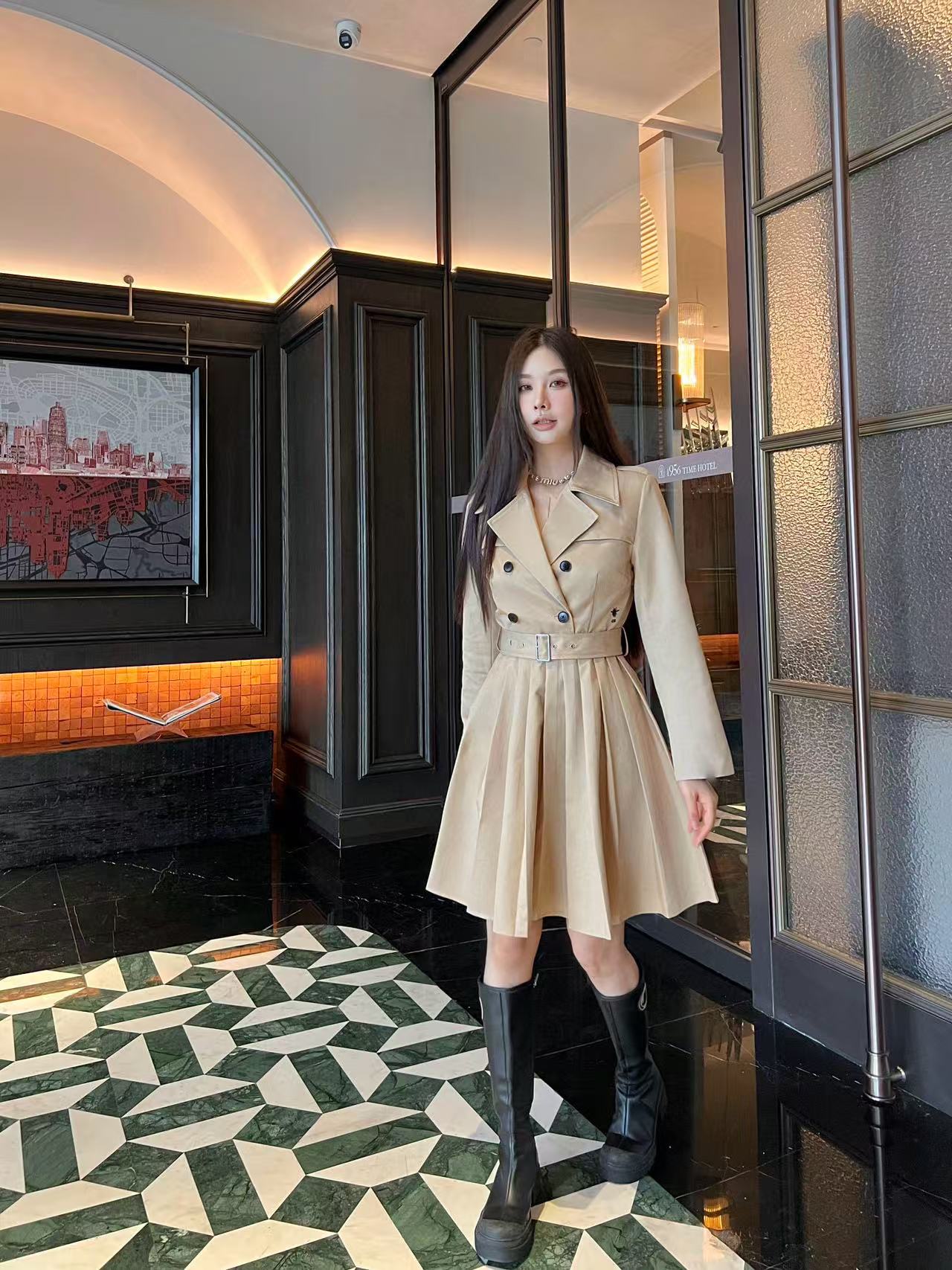 DI0Rの高品質秋冬プリーツドレス【50％割引+送料無料】