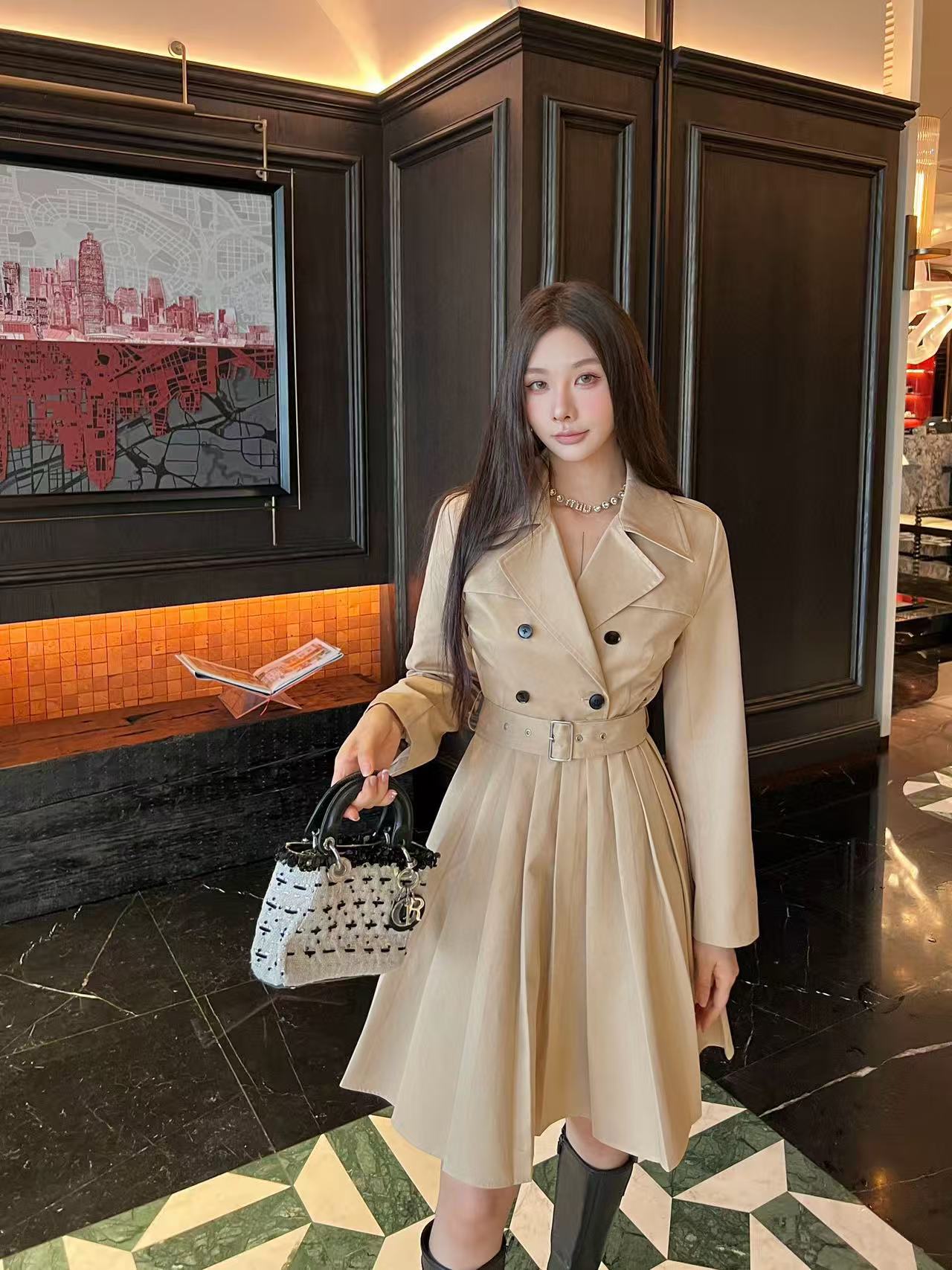 DI0Rの高品質秋冬プリーツドレス【50％割引+送料無料】