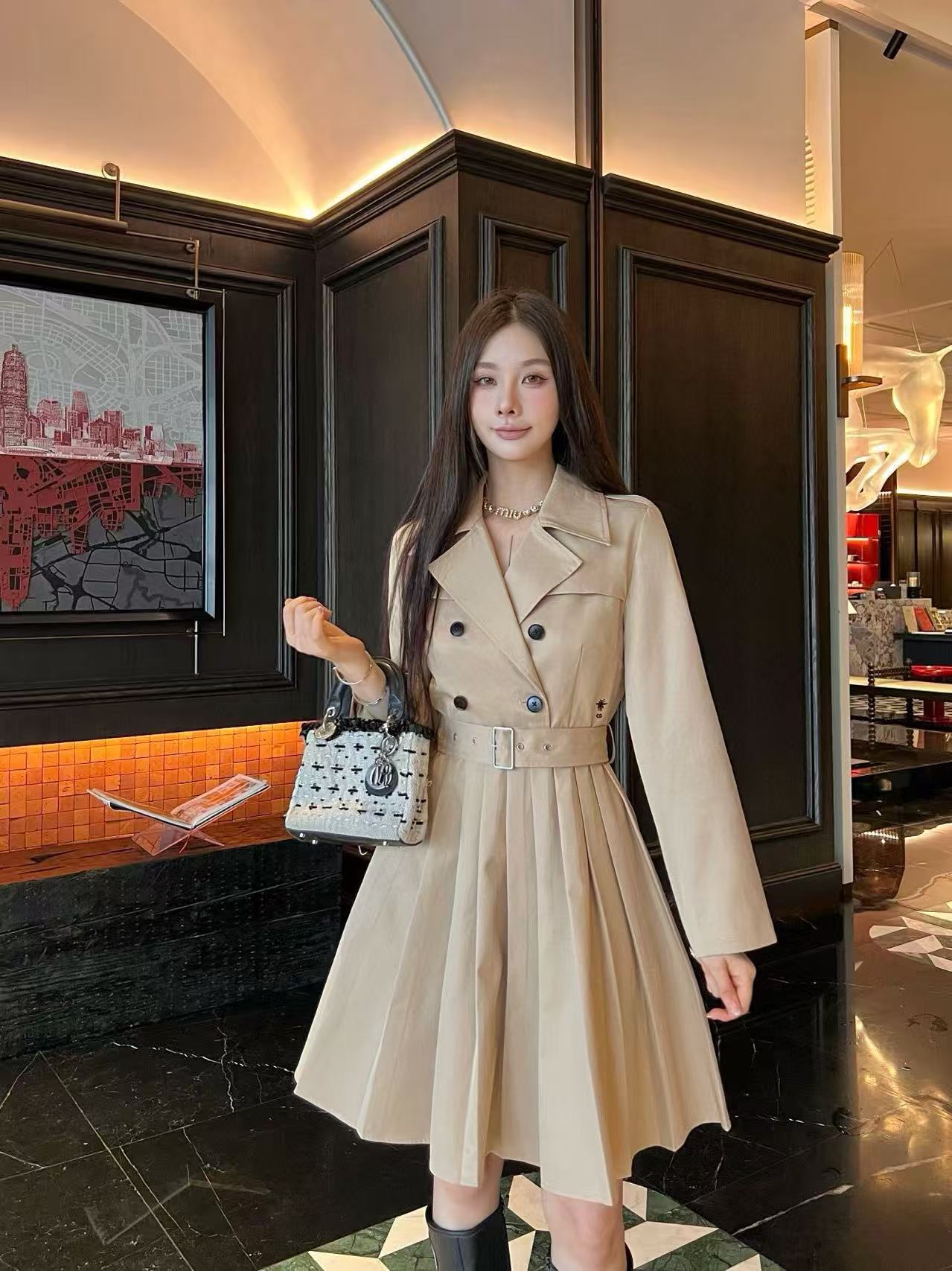 DI0Rの高品質秋冬プリーツドレス【50％割引+送料無料】