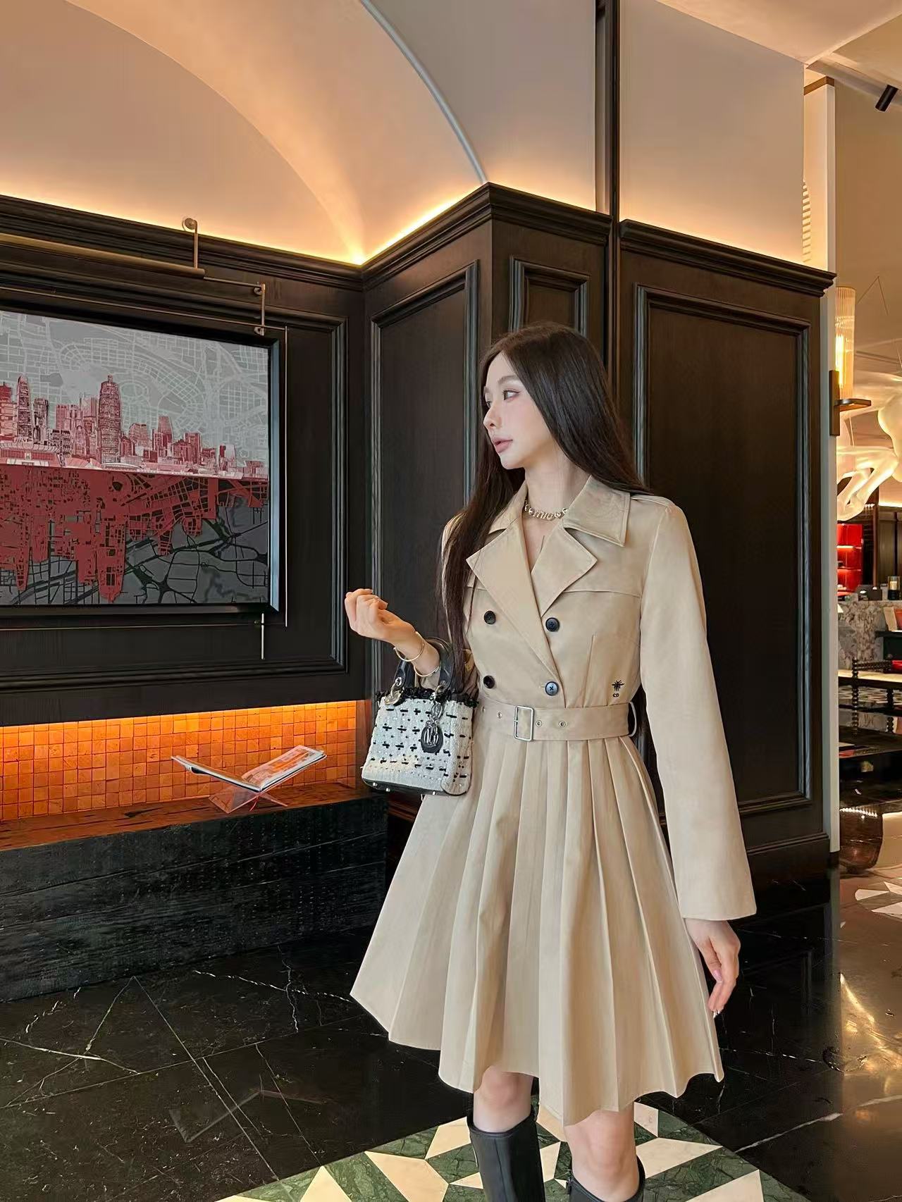 DI0Rの高品質秋冬プリーツドレス【50％割引+送料無料】