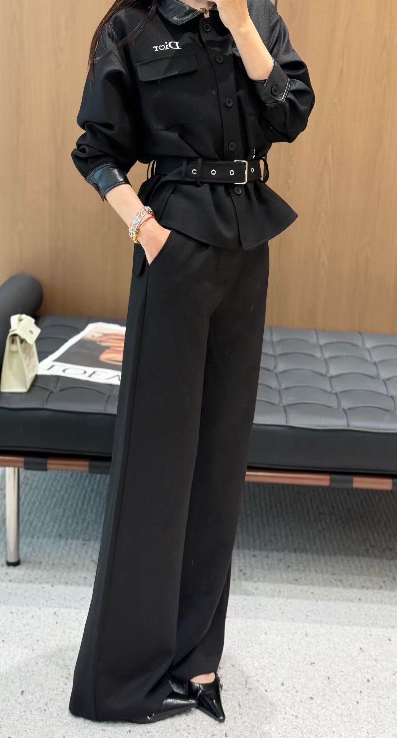 DI0R シャツ + パンツ ツーピースセット【50％割引+送料無料】