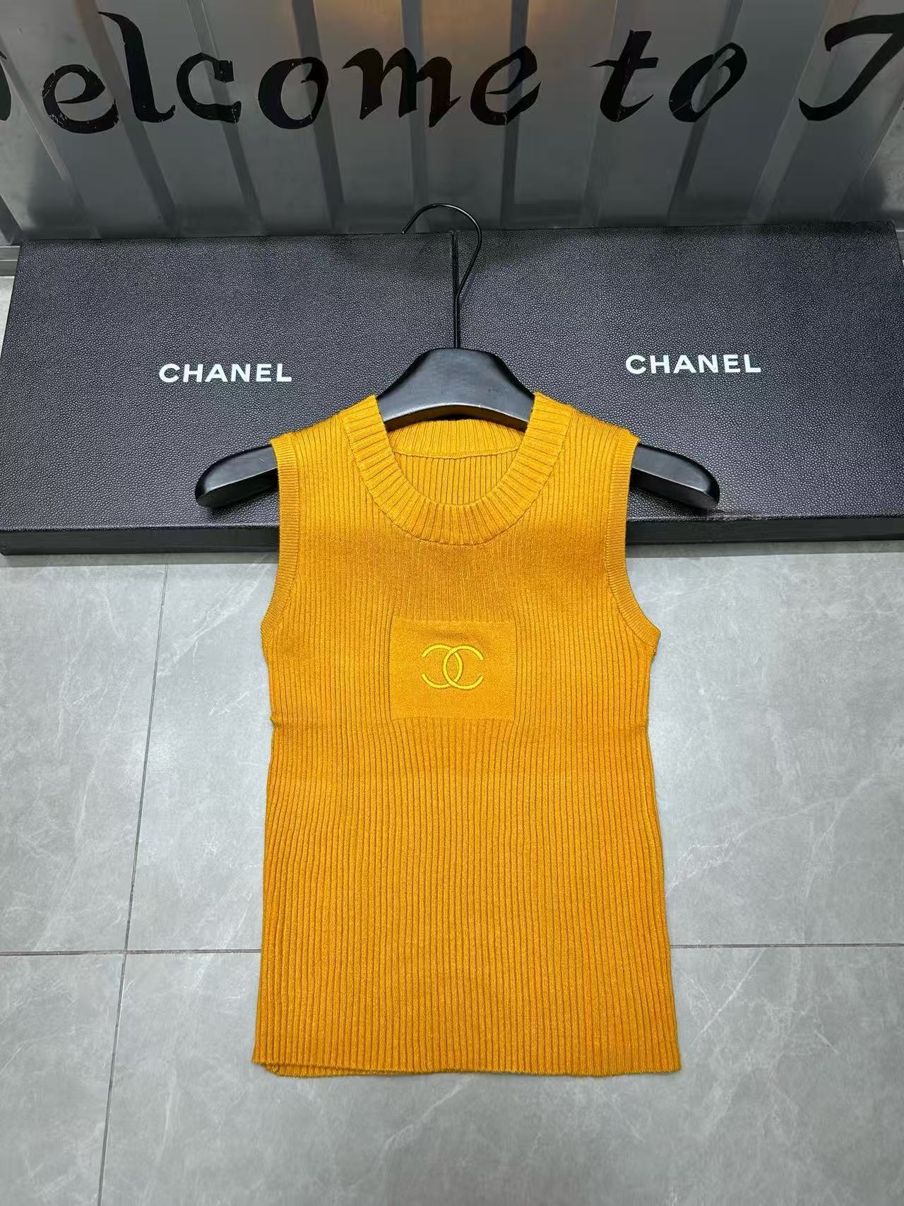 CHANE1 ダブルCニットベスト【50％割引+送料無料】