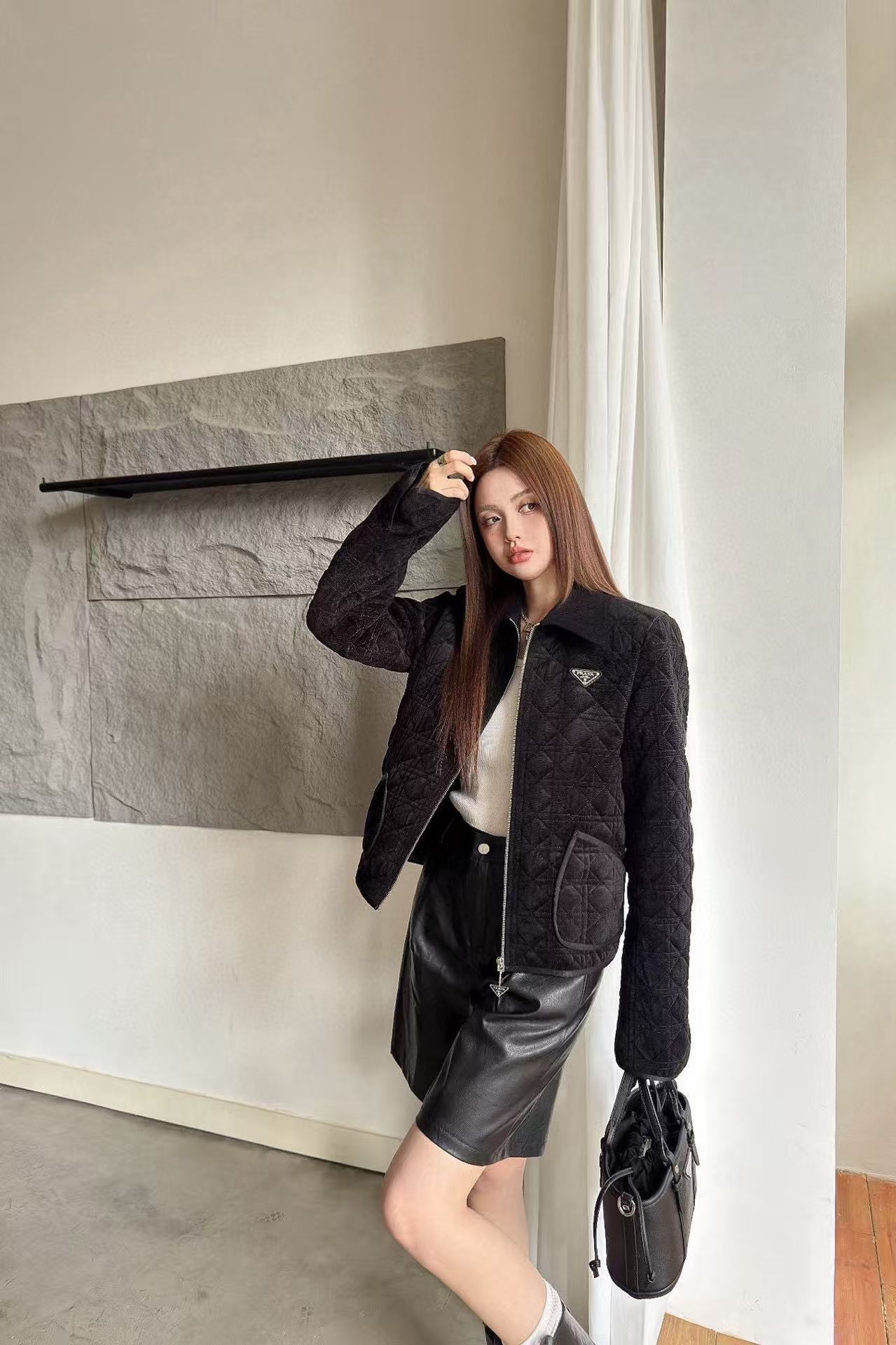 PR4DA ジップアップベルベットジャケット【50％割引+送料無料】