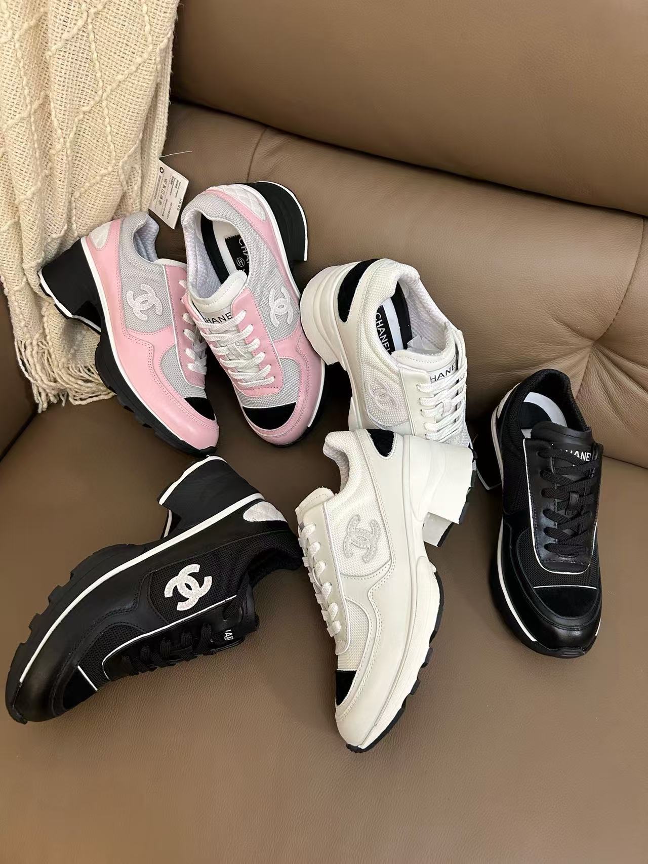 CHANE1 高品質厚底スニーカー【50％割引+送料無料】