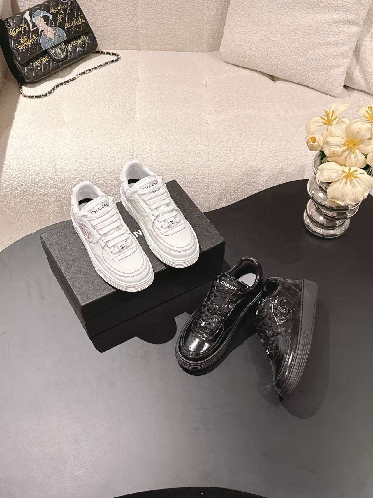 CHANE1 高品質ダブルCカジュアルシューズ【50％割引+送料無料】