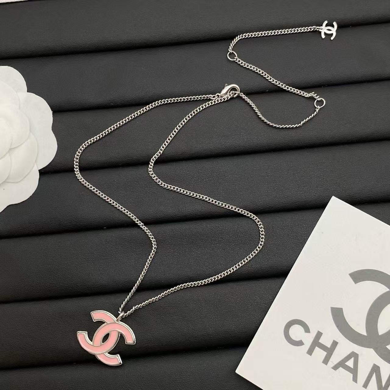 CHANE1 シンプルダブルCネックレス【50％割引+送料無料】