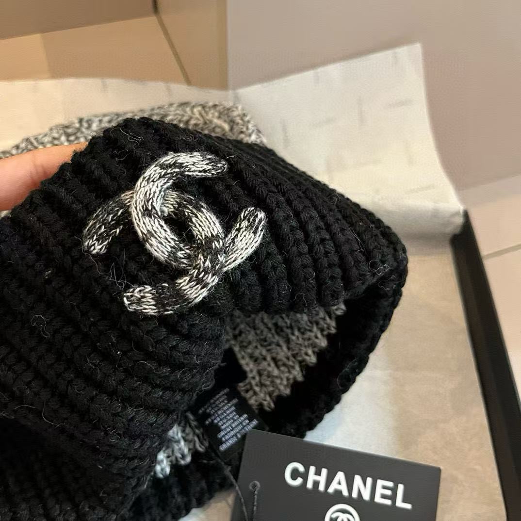 CHANE1 ダブルC カラーマッチングウールハット【50％割引+送料無料】