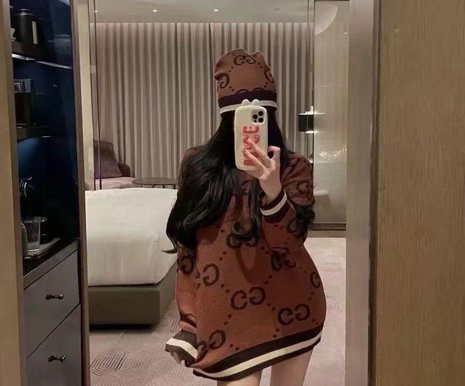 GUCC1 カラーブロック ウールハット【50％割引+送料無料】