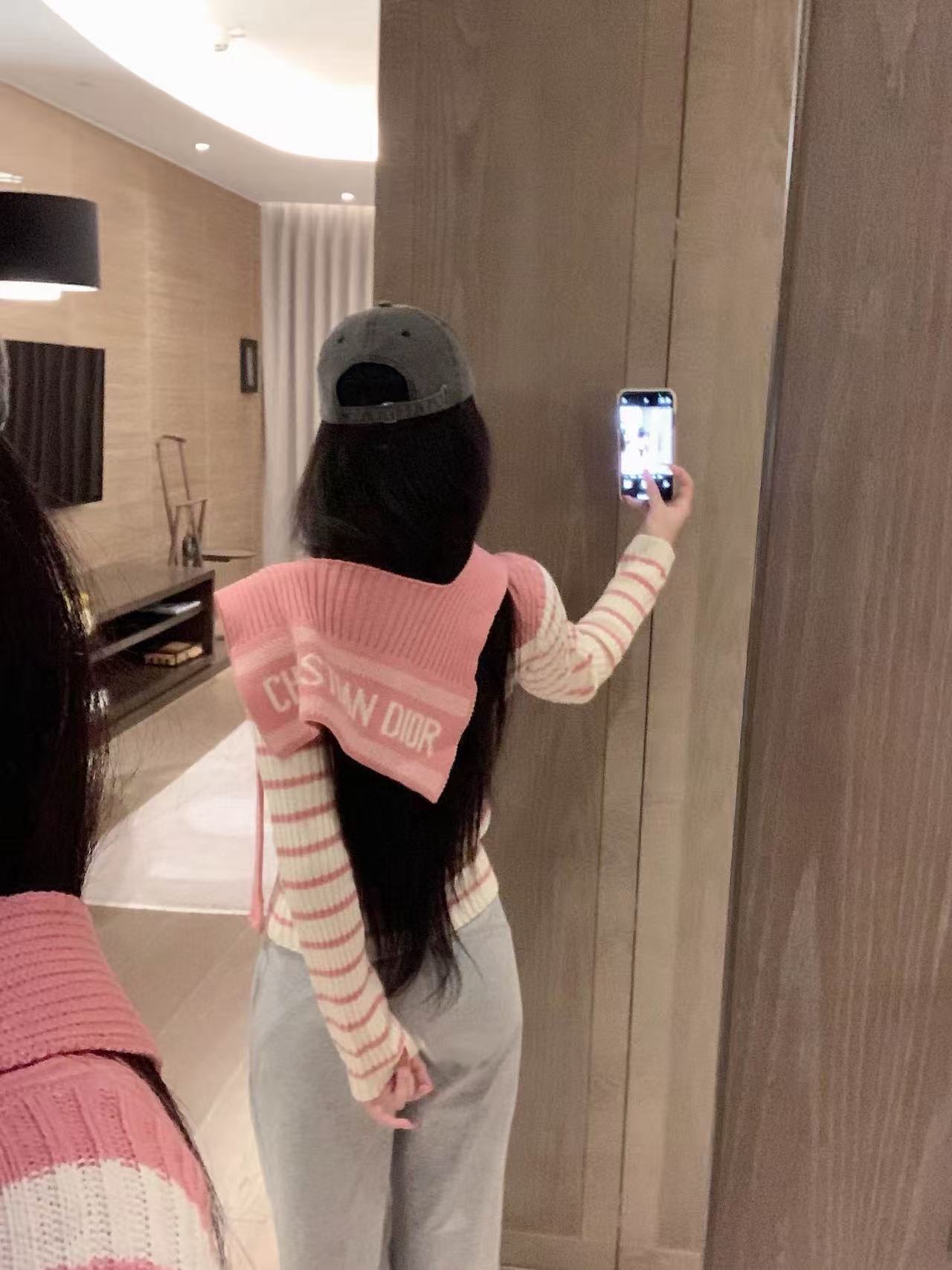 DI0R ストライプ ショール セーター【50％割引+送料無料】